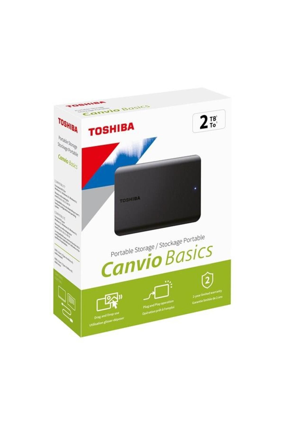 Toshiba Canvio Basic 2Tb Usb 3.2 Gen1-Hdtb520Ek3Aa