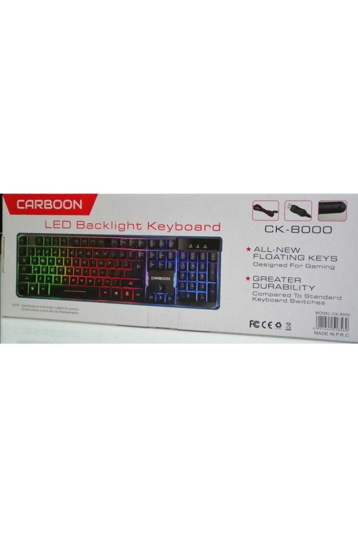 Carboon Carbon Ck-800 Led Backlight Keyboard Oyuncu Klavyesi