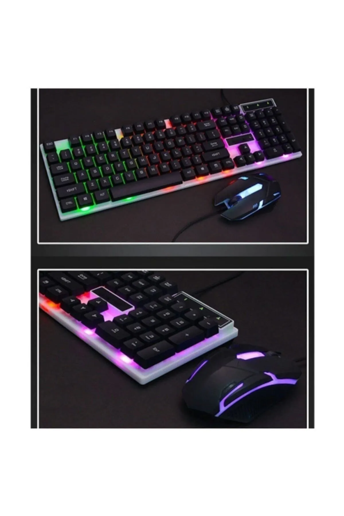 ALKILIÇ Carbonn Led Aydınlatmalı Mouse Seti Oyuncu Gamer Set