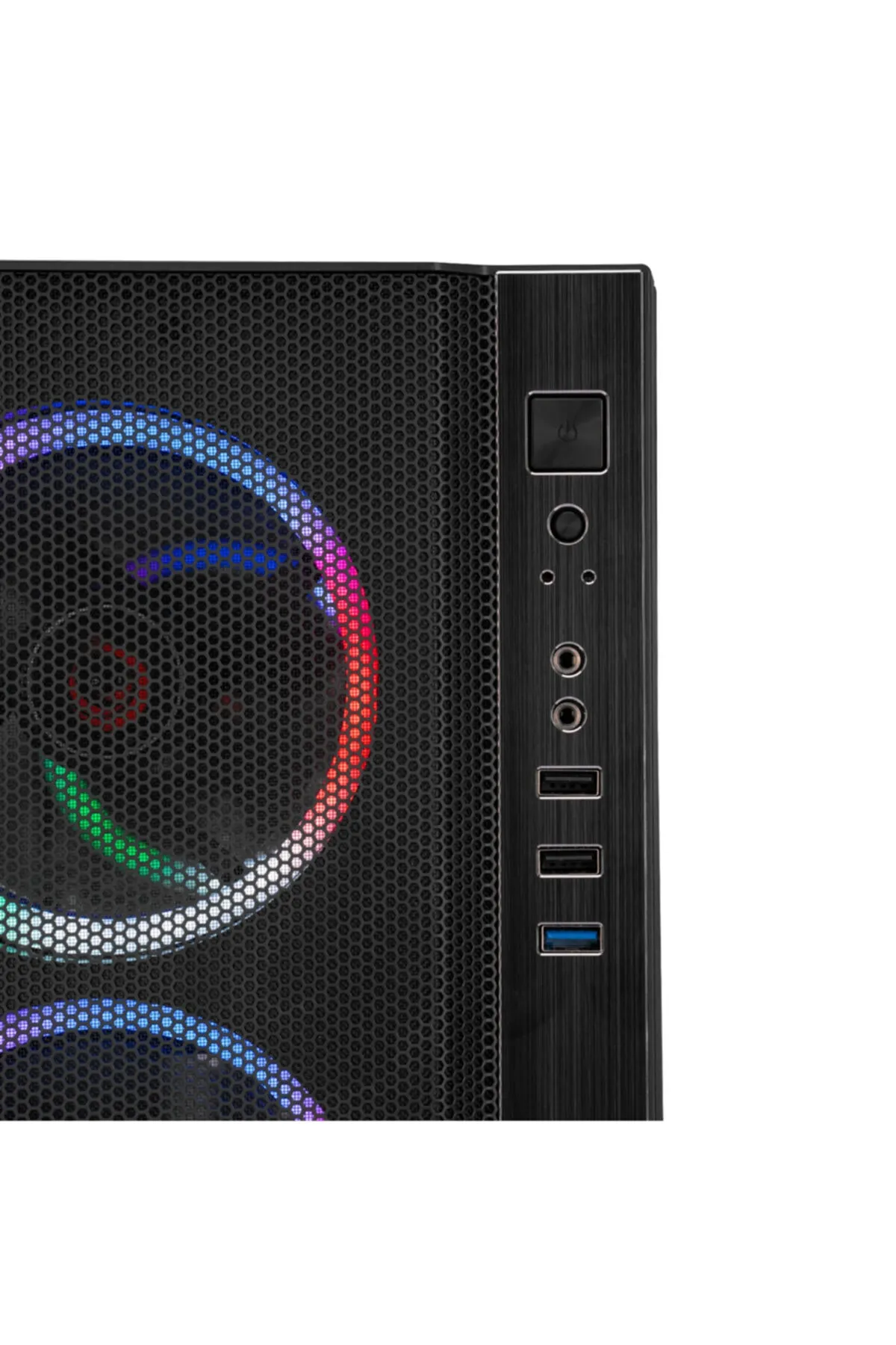 Rampage Carısma 4x Rainbow Fan Gaming Oyuncu Bilgisayar Kasası + 600w 80 Plus Bronze Power Supply