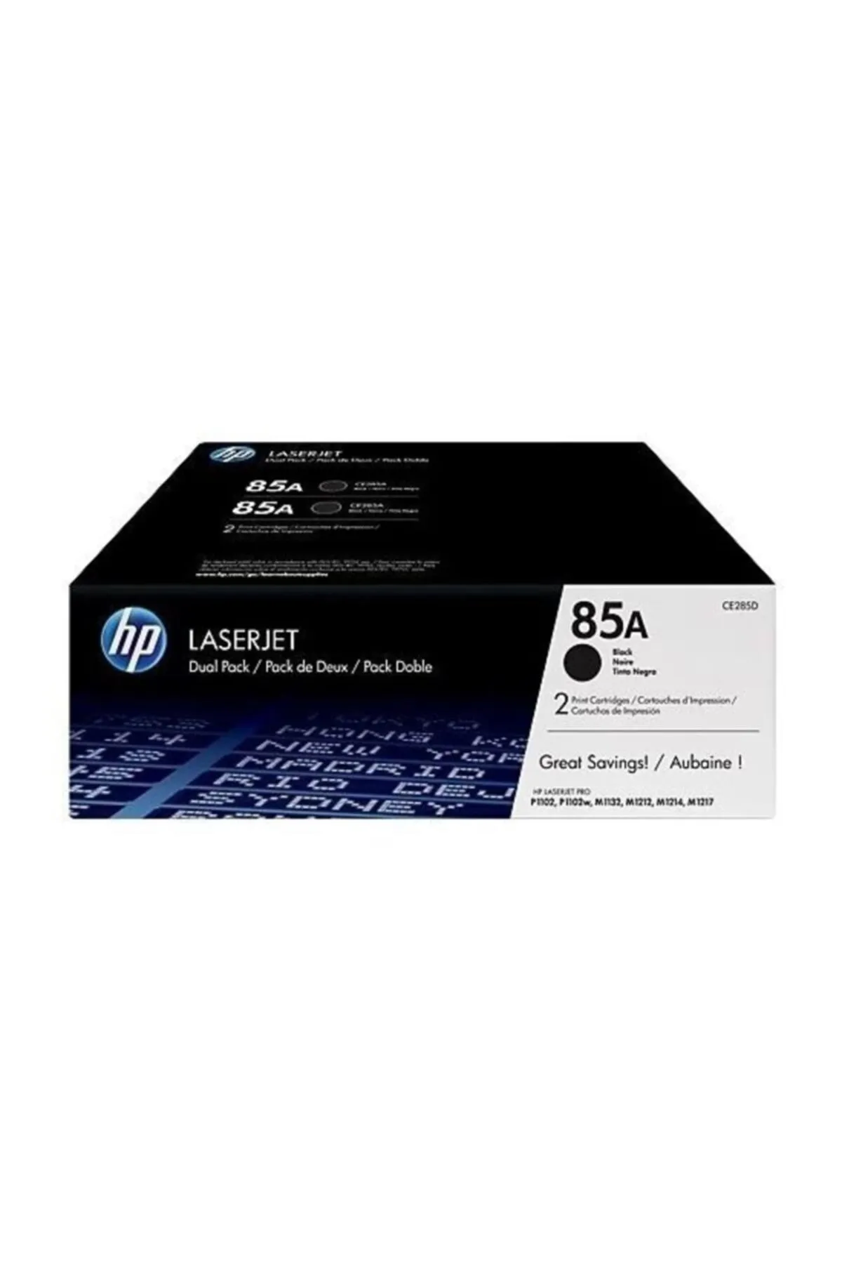 HP Ce285af (85a) Siyah 2 Li Paket Orijinal Toner - P1102/m1212/m1132/p1102