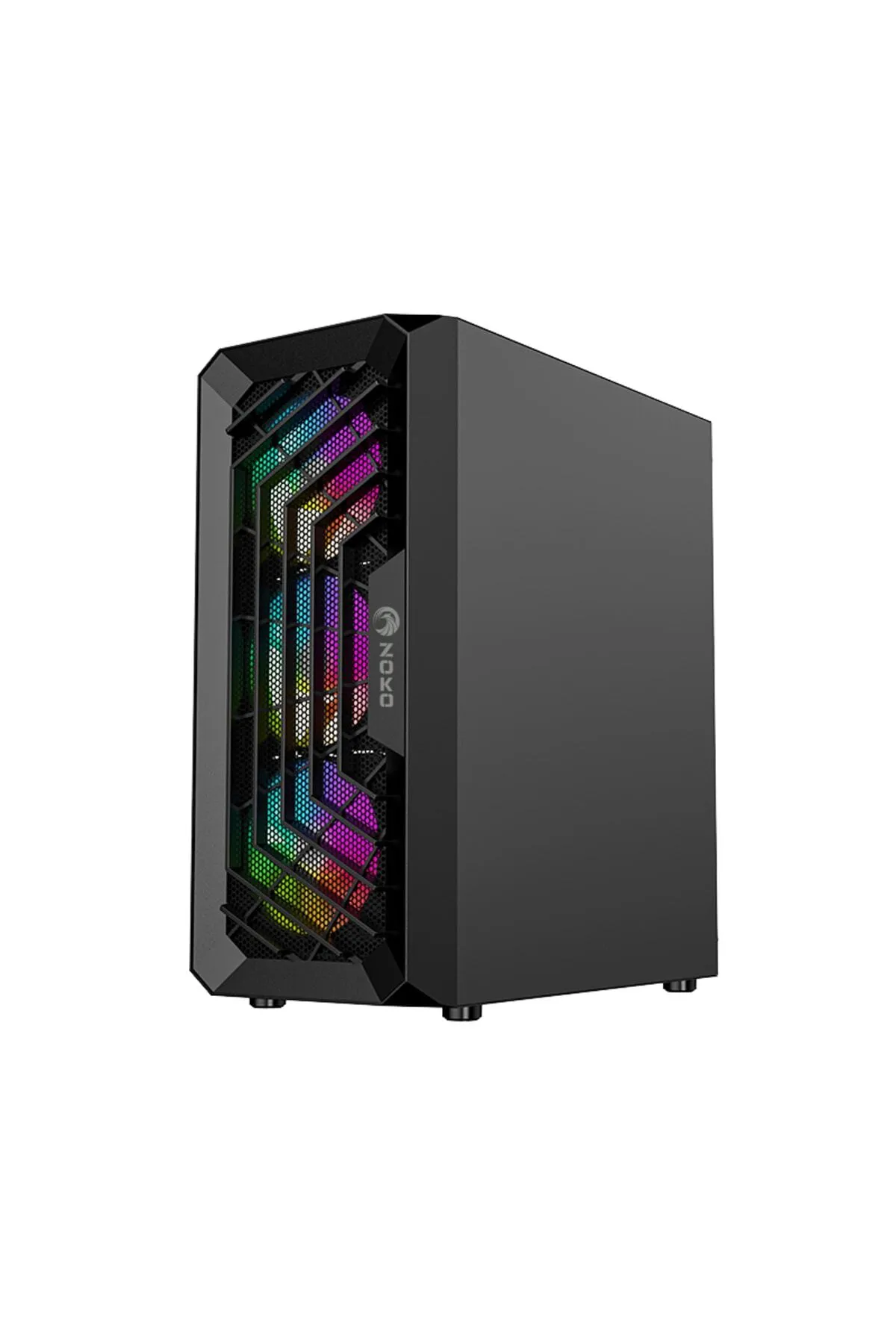 Zoko Chiko 4x12 CM ARGB Fan Mesh Panel Temper Camlı Gaming Kasa