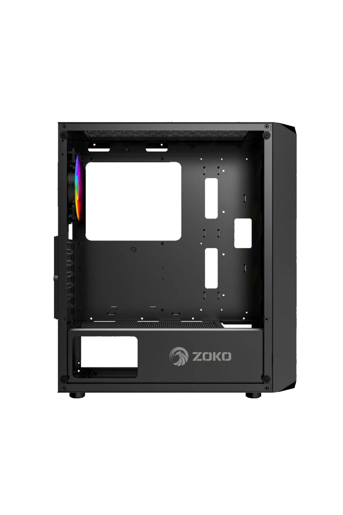 Zoko Chiko 4x12 CM ARGB Fan Mesh Panel Temper Camlı Gaming Kasa