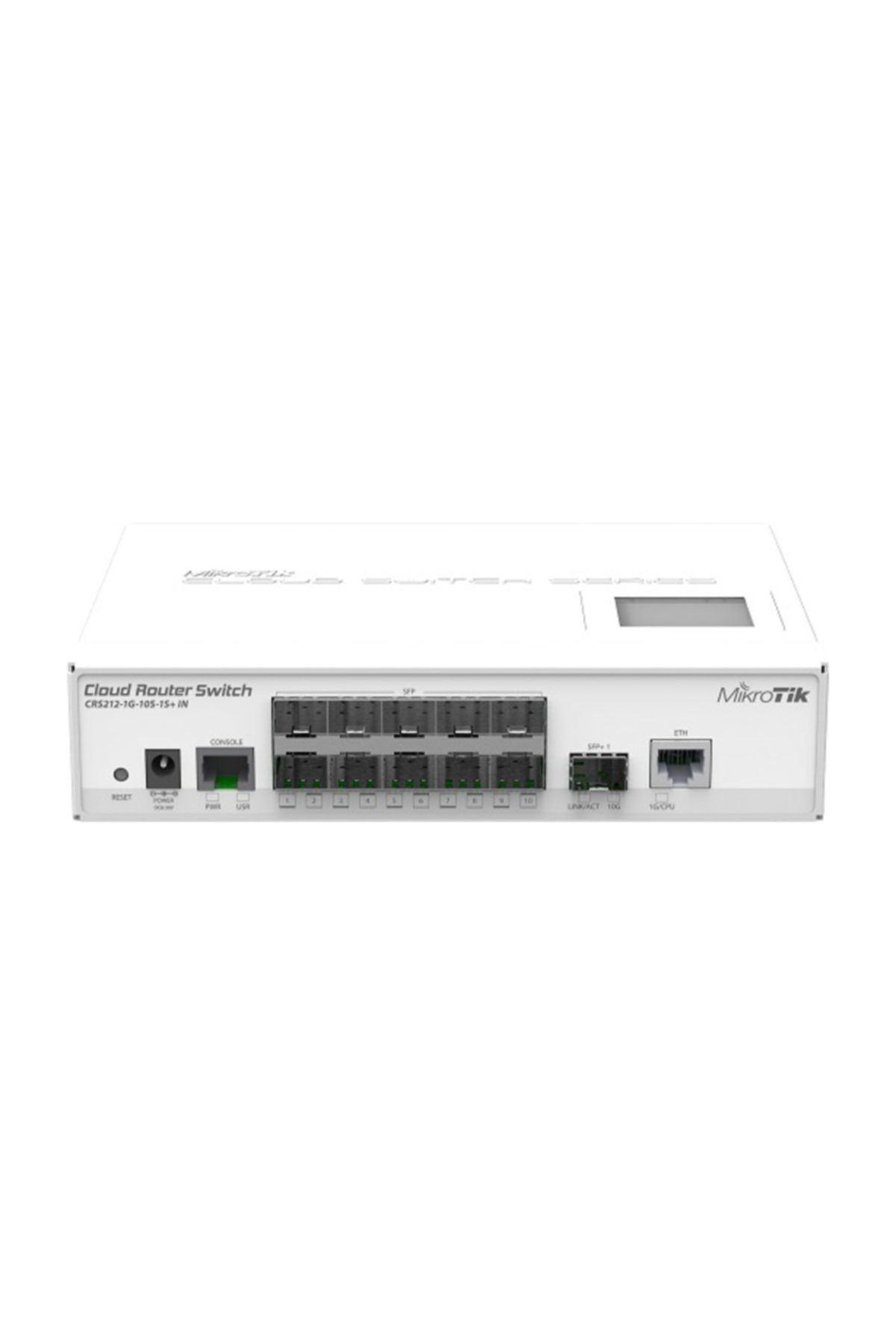 MIKROTIK Cloud Router Switch 212-1g-10s-1s+ın - 10xsfp, 1xlan Gbit, 1xsfp+ 10gbit  Switch,lcd,l5