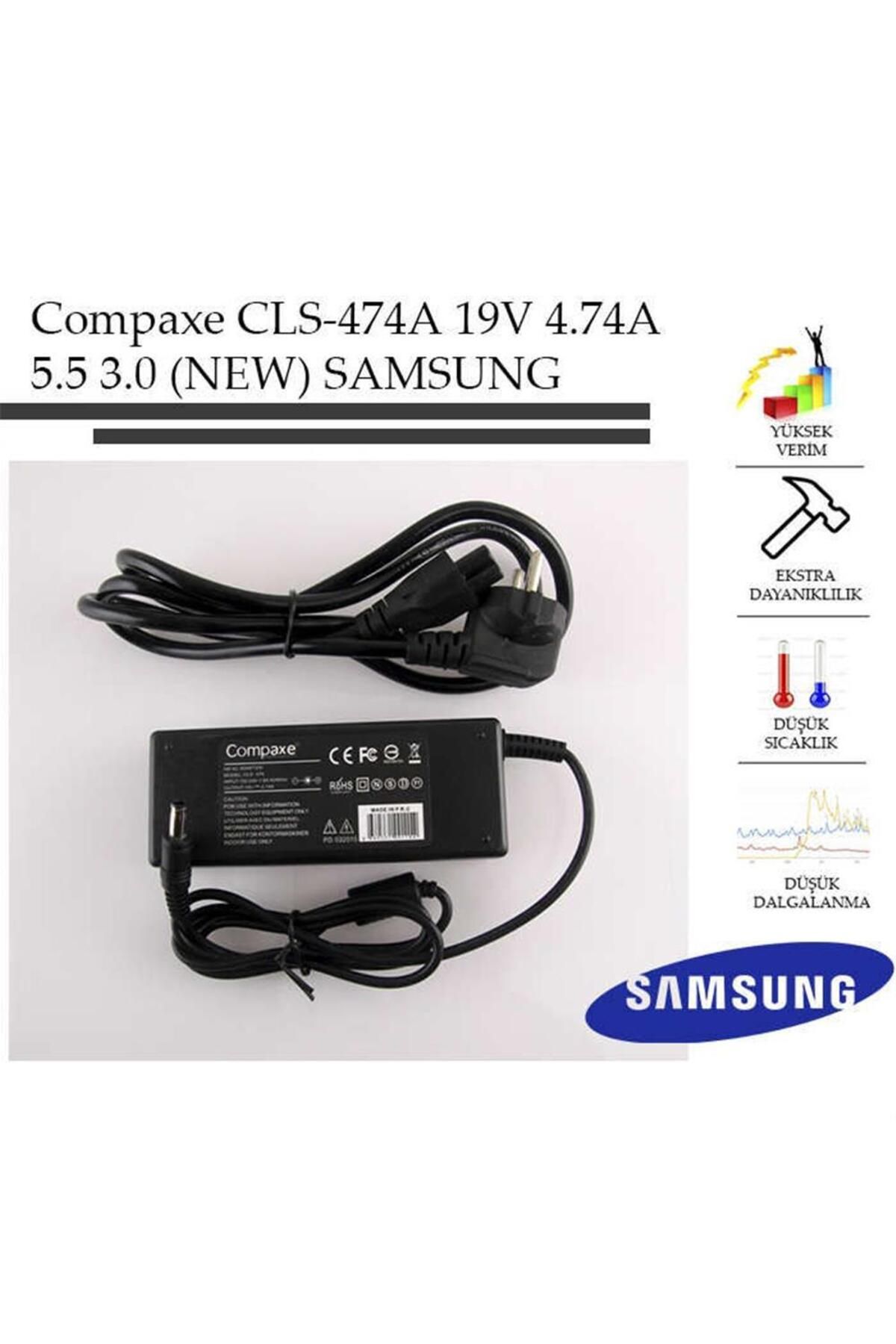 COMPAXE Cls-474a 19v 4.74a 5.5-3.0 Samsung Notebook Adaptörü