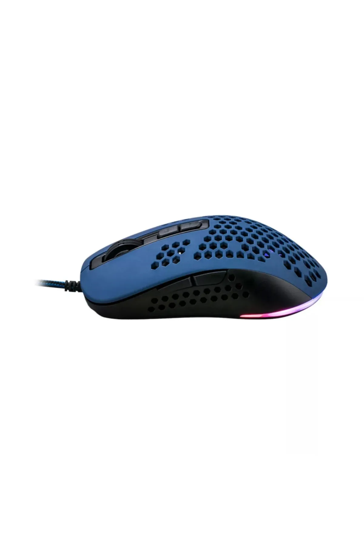 Genel Markalar Cmgm-11 Hıve Mavi-rgb Aydınlatmalı, Hafif, Makrolu 6400 Dpı Oyuncu Mouse