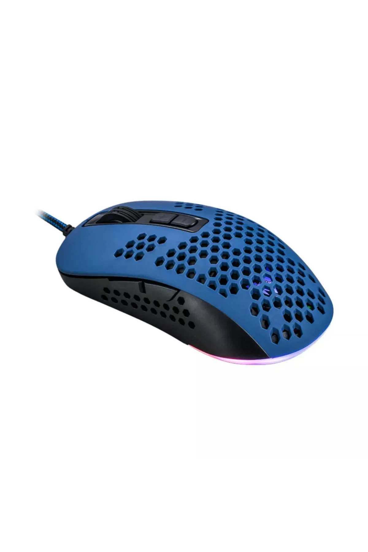 Genel Markalar Cmgm-11 Hıve Mavi-rgb Aydınlatmalı, Hafif, Makrolu 6400 Dpı Oyuncu Mouse