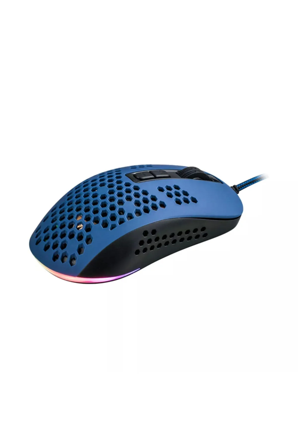 Genel Markalar Cmgm-11 Hıve Mavi-rgb Aydınlatmalı, Hafif, Makrolu 6400 Dpı Oyuncu Mouse