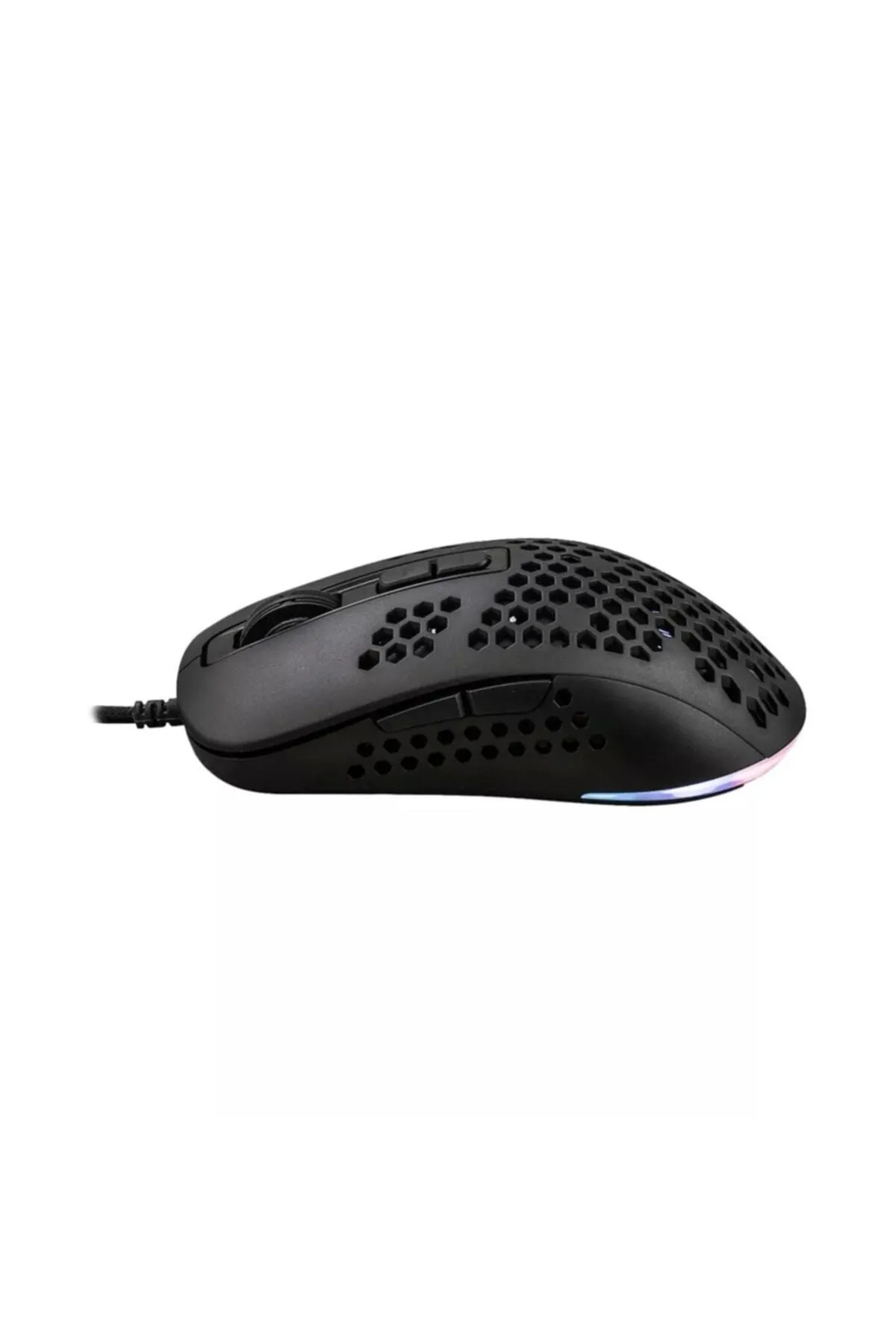 Crown Micro Cmgm-11hıve Siyah Tpr Kaplama Rgb Aydınlatmalı, Hafif, Makrolu 6400 Dpı Oyuncu Mouse