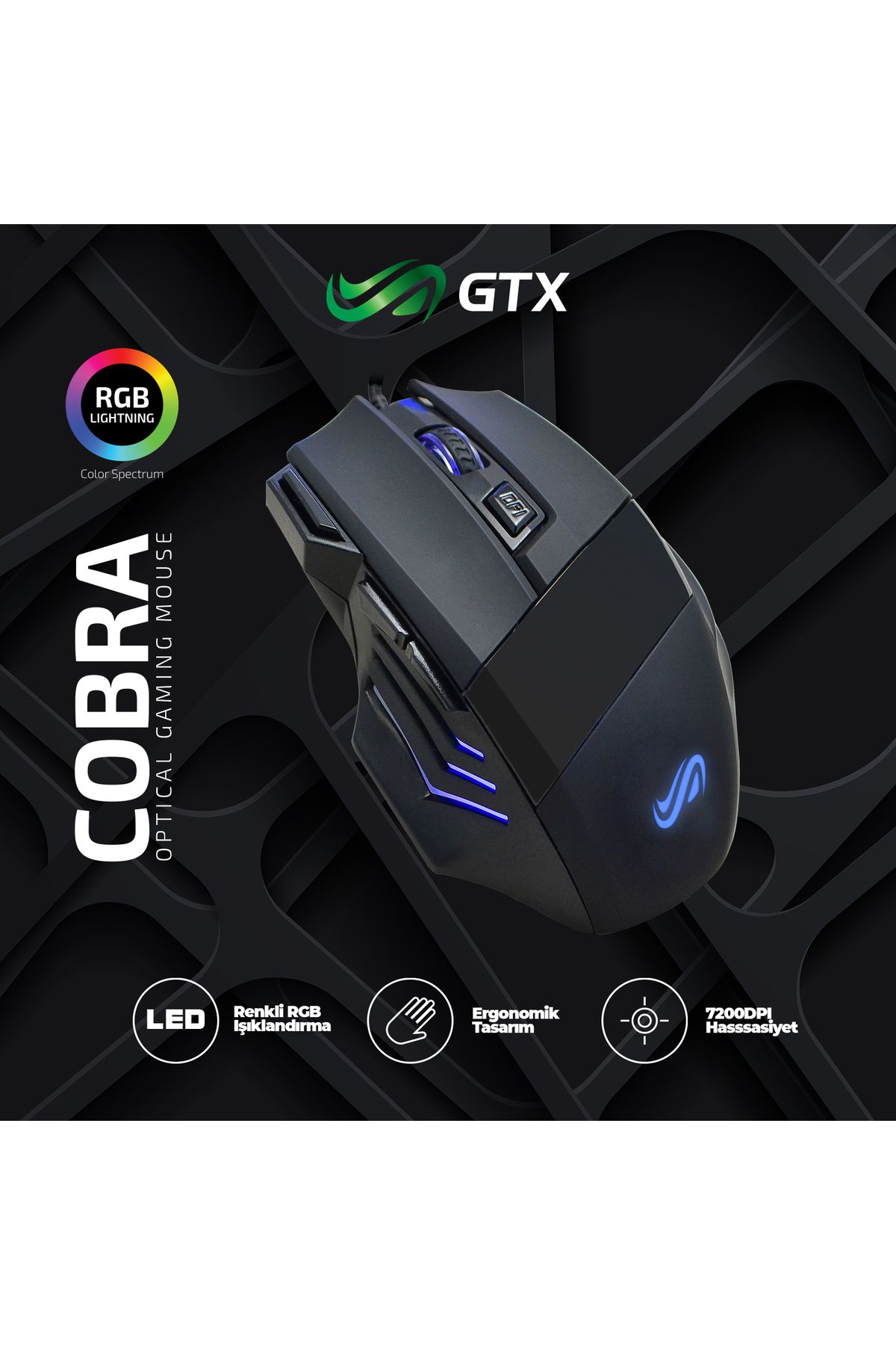 Redragon Cobra Rgb Optik Oyuncu Mouse