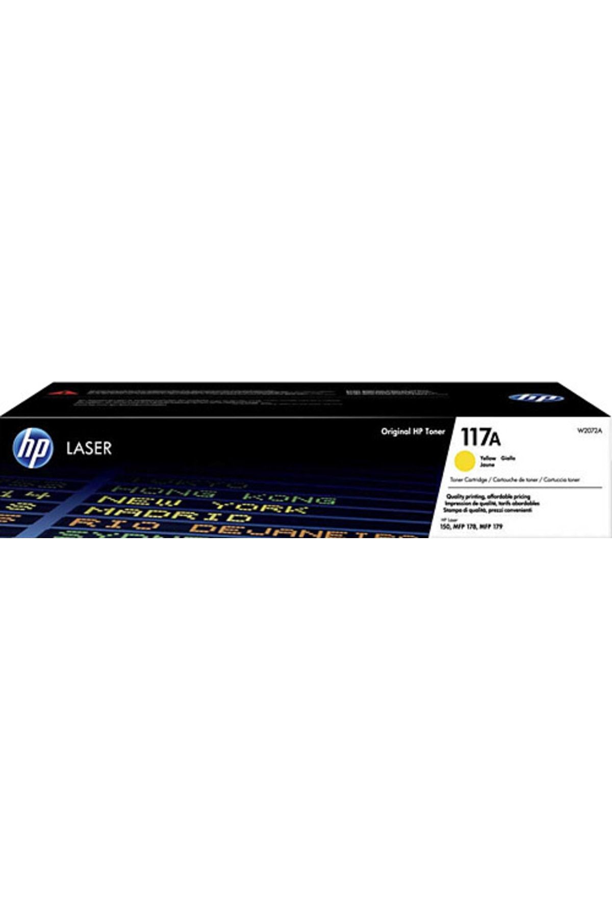 HP Color Laser 150nw Sarı Orijinal Toner-w2072a 117a