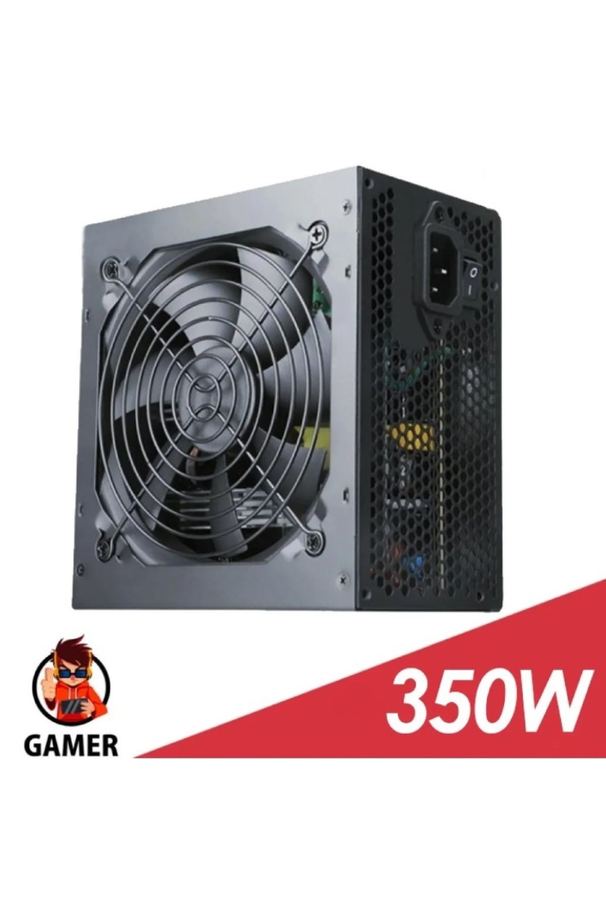 jetucuzal Concord C-878 350w Gaming Pc Power Supply 12cm Geniş Fan Güç Kaynağı