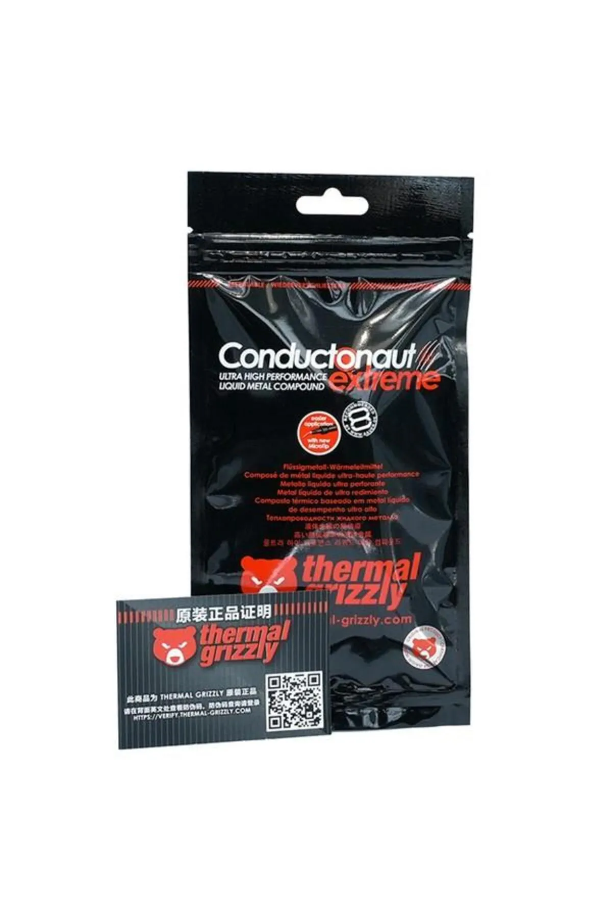 Thermal Grizzly Conductonaut Extreme 5gr Üstün Performanslı Galyum Bazlı Sıvı Metal Termal Macun