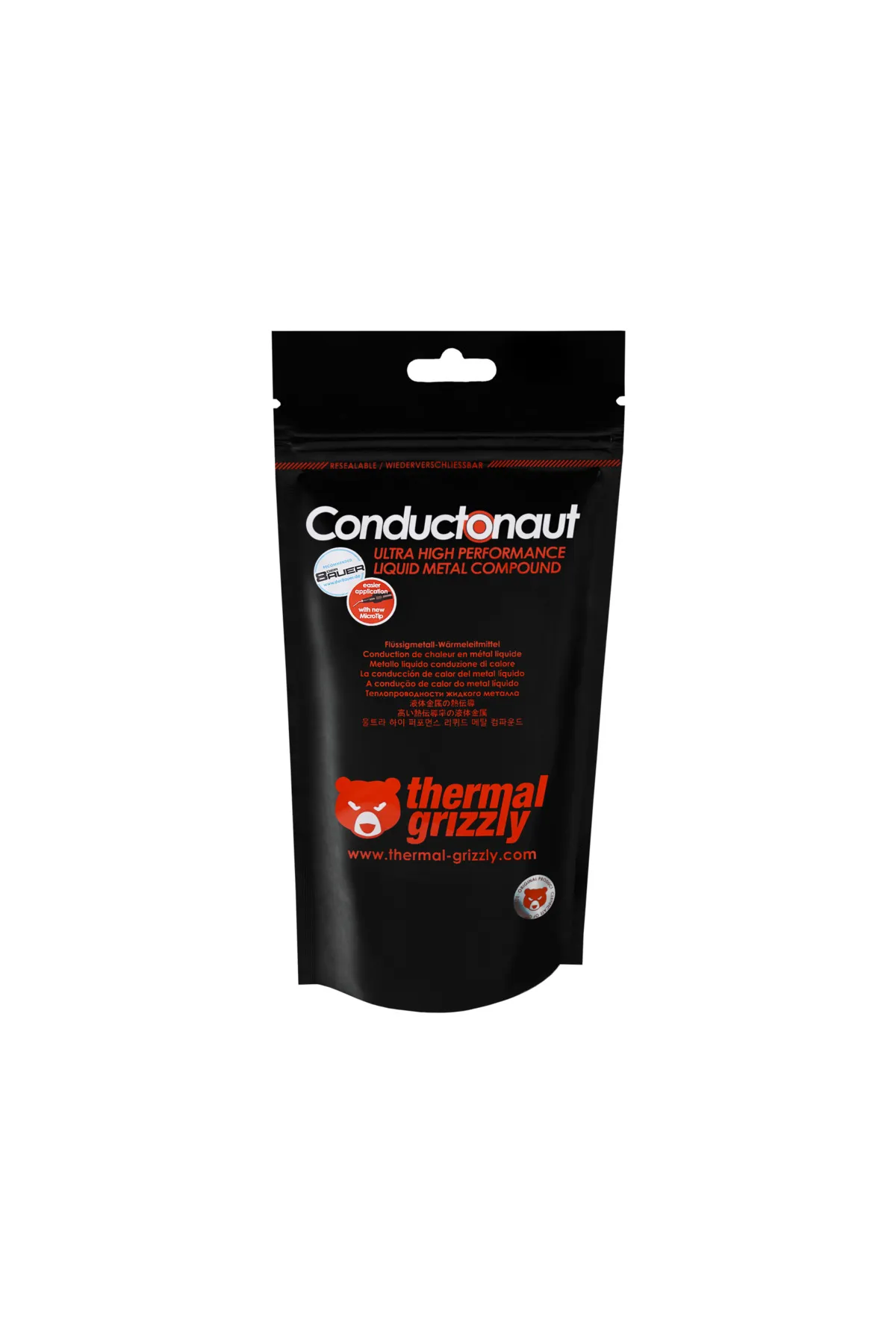 Thermal Grizzly Conductonaut Likit Metal 1gr 73w Yüksek Performanslı Termal Macun