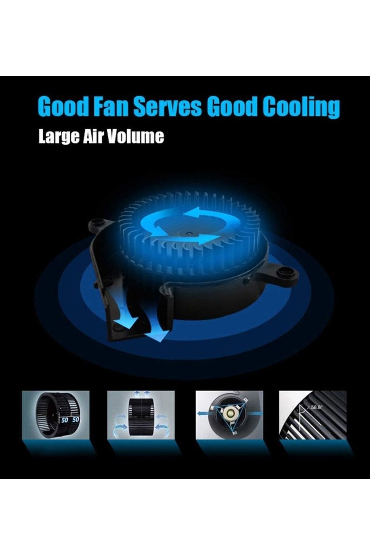 Cloody Coolcold Ayarlanabilir Vakumlu Gaming Laptop Soğutucu Fan