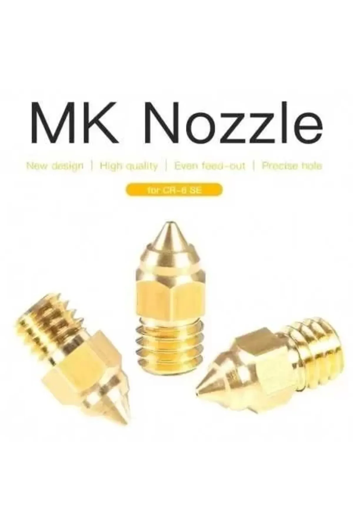 Creality Cr-6 Se Nozzle Mk8 Uyumlu Nozzle 0.5 Mm