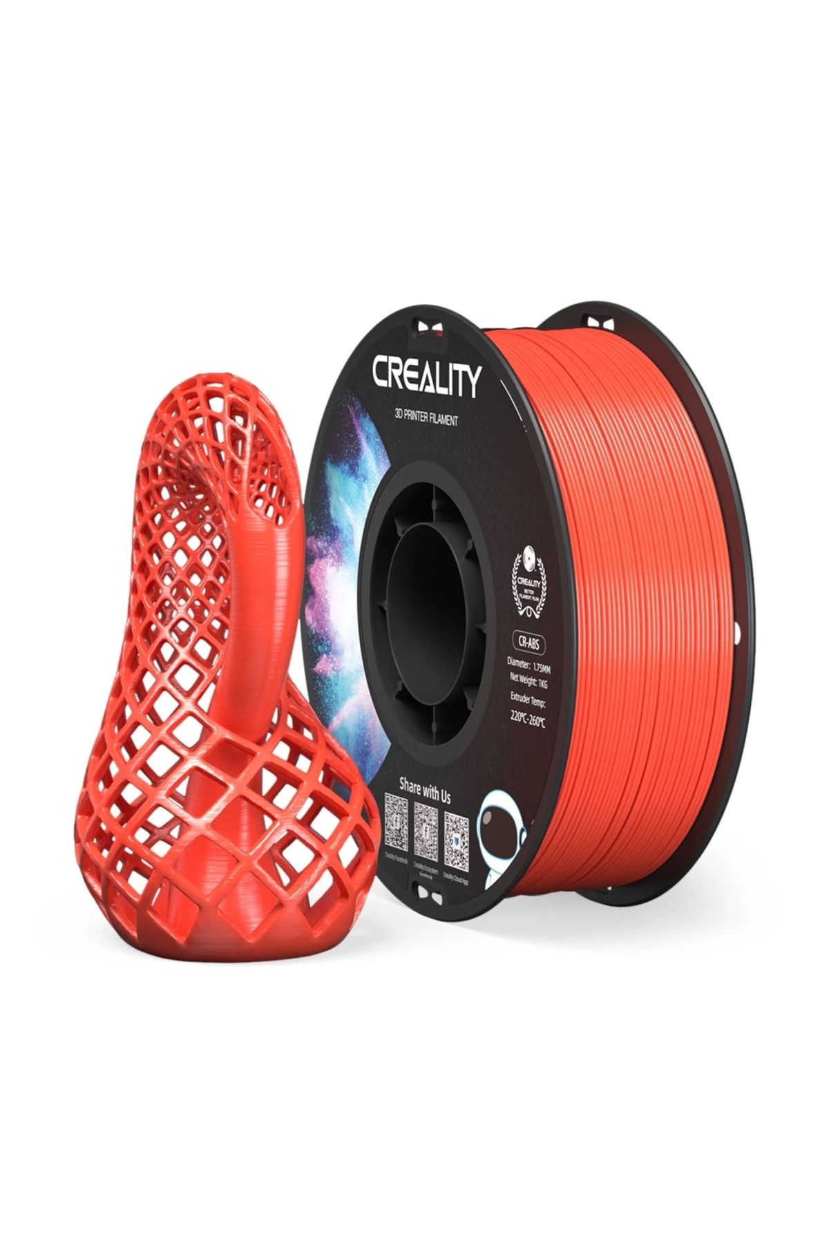 Creality Cr-abs Filament Kırmızı 1kg 1.75m