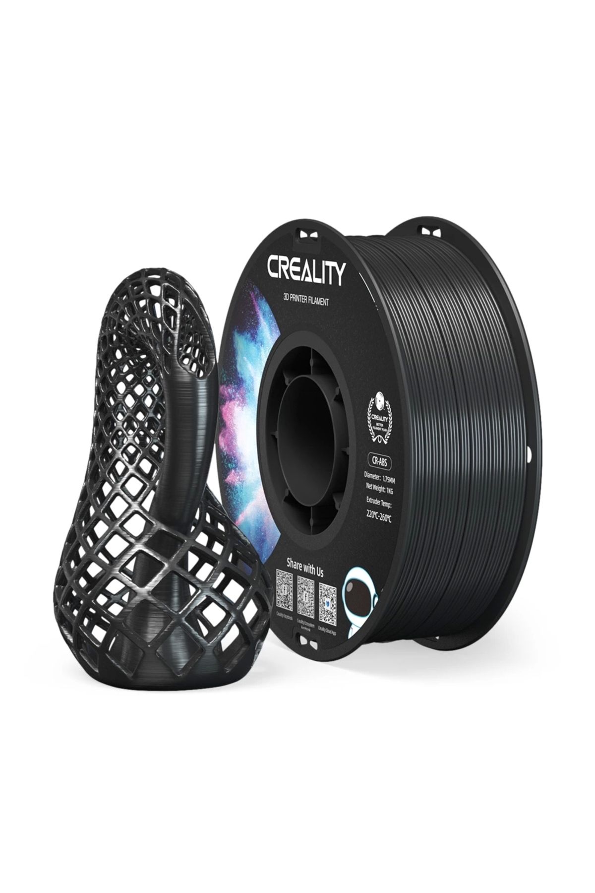 Creality Cr-abs Filament Siyah 1kg 1.75m