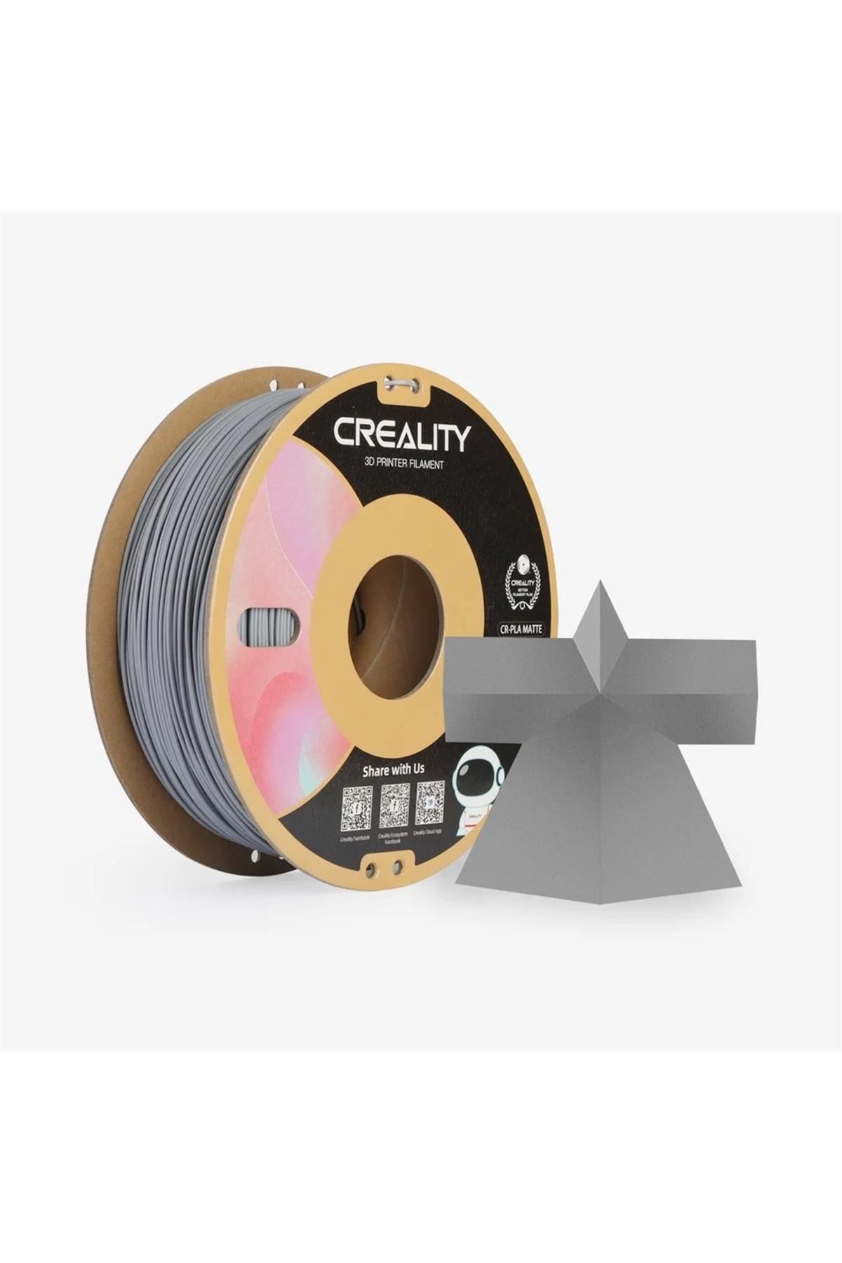 Creality Cr-Pla Mat Gri 1.75mm Pla 3D Baskı Filamenti 1Kg