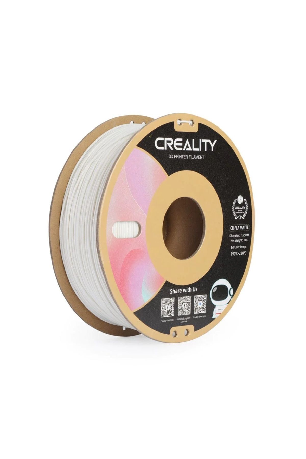 Creality Cr-pla Matte Filament Beyaz 1.75mm 1kg - Gypsum White