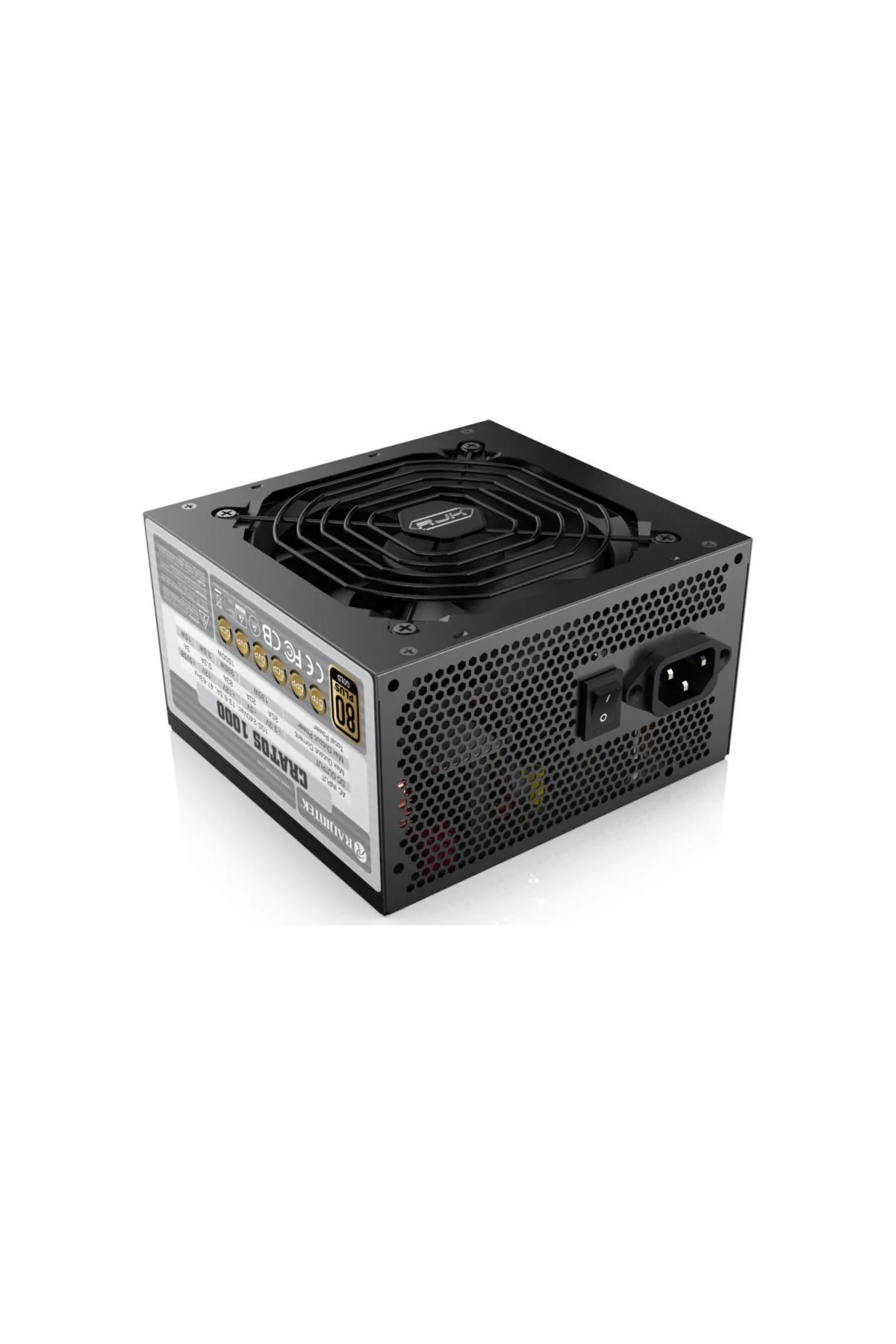 Raijintek Cratos ATX 3.0 850W 80+ GOLD PCIe 5.0 Full Moduler ATX Güç Kaynağı (RJ-0R30B00007)