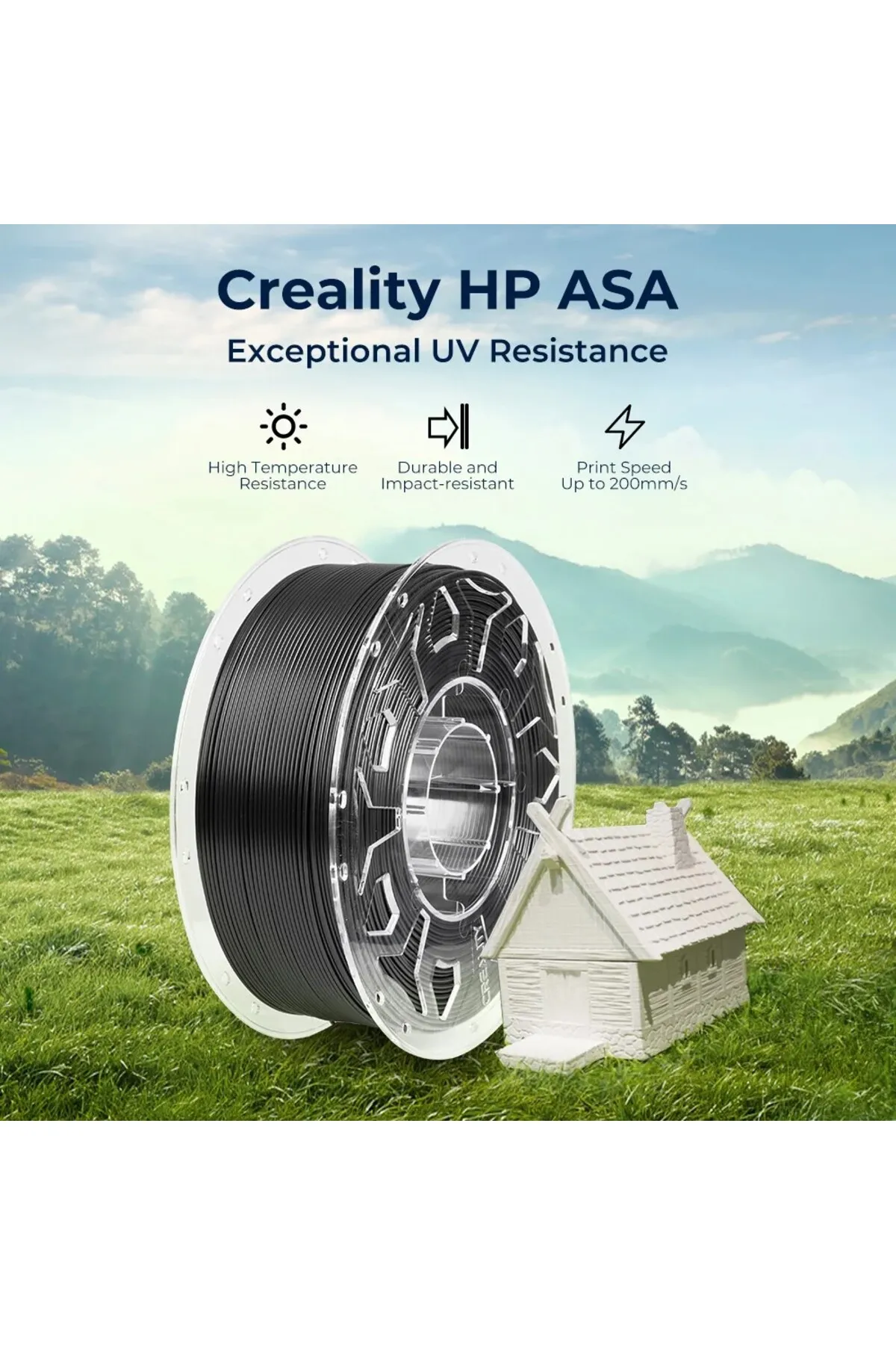 CREALITY 3D Creality HP-ASA Filament Siyah 1.75mm 1kg