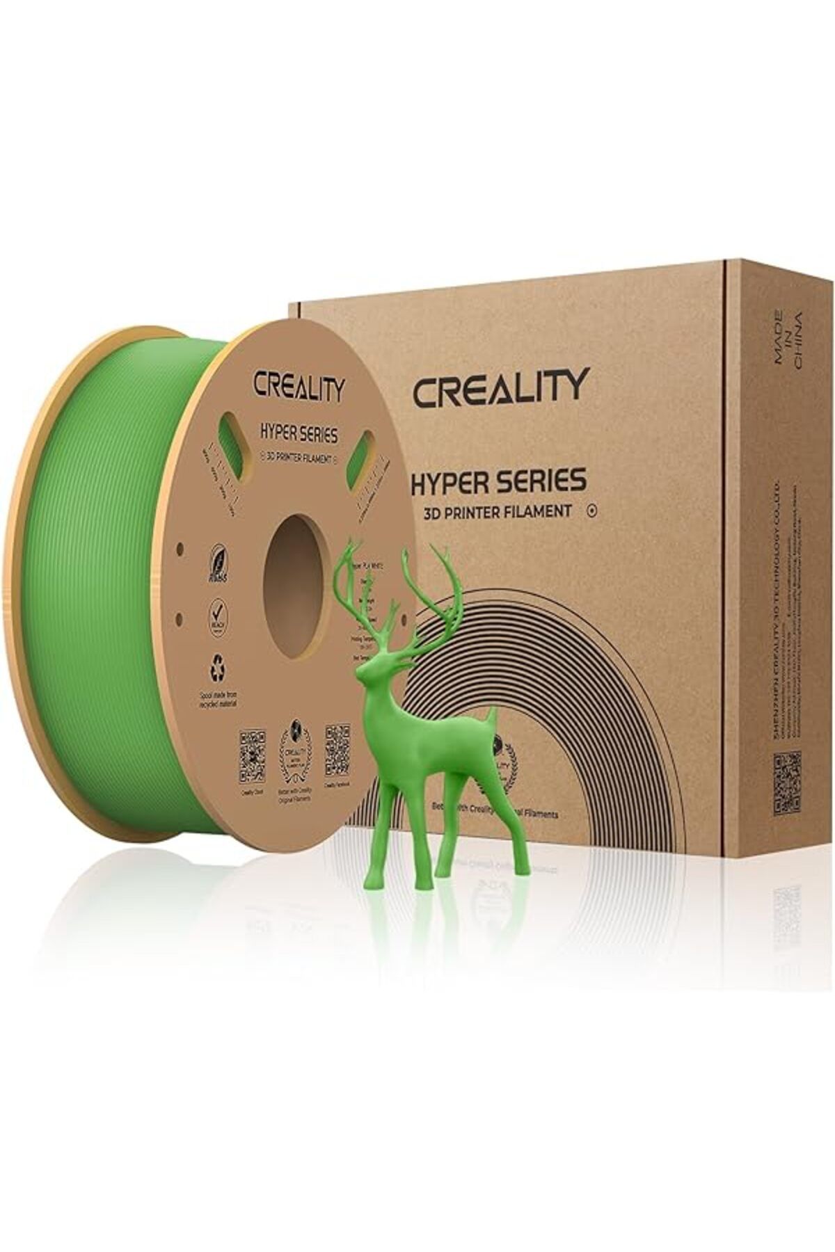 CREALITY 3D Creality Hyper Pla Filament Yeşil 1.75mm 1kg