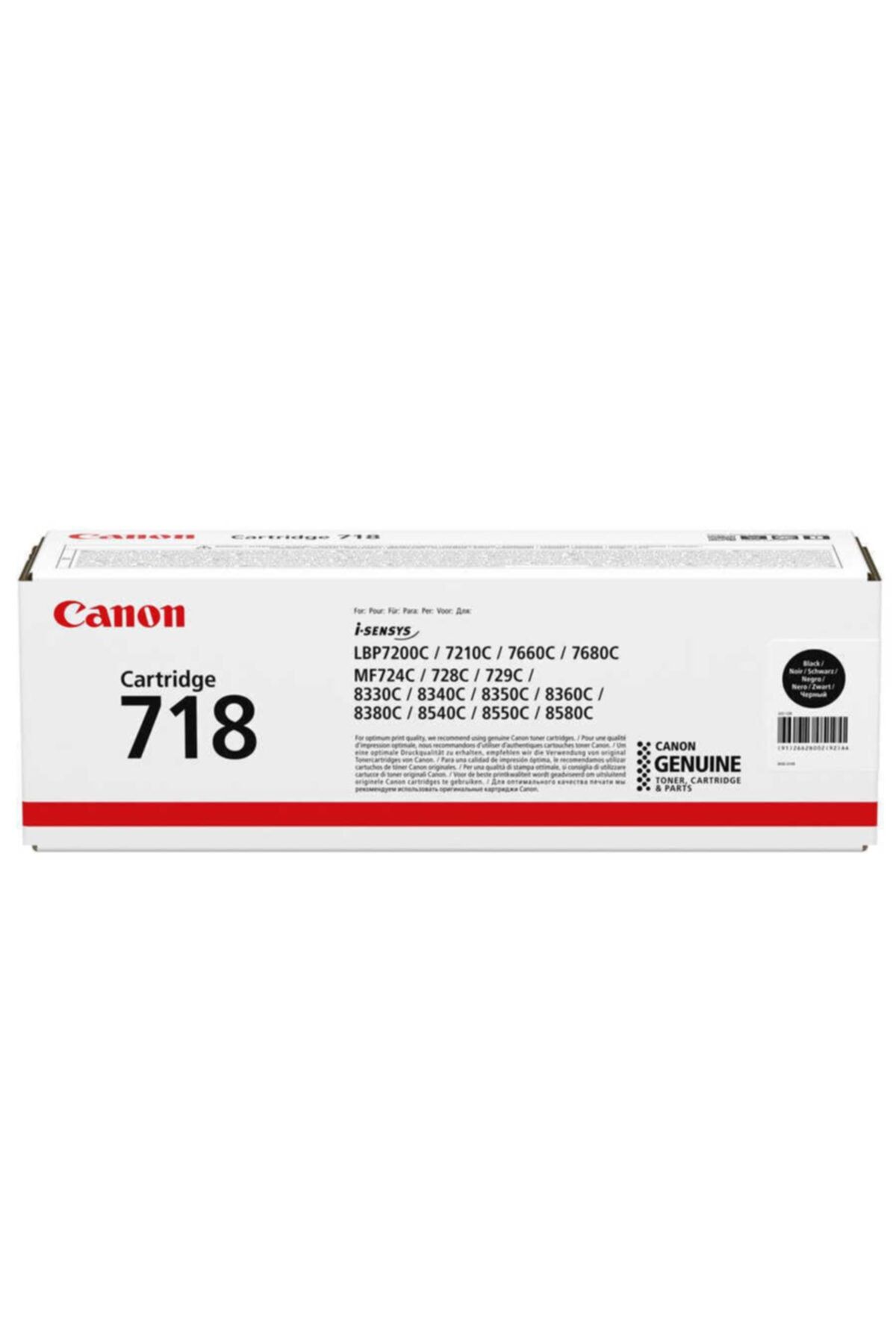 Canon Crg-718bk Siyah Orjinal Toner