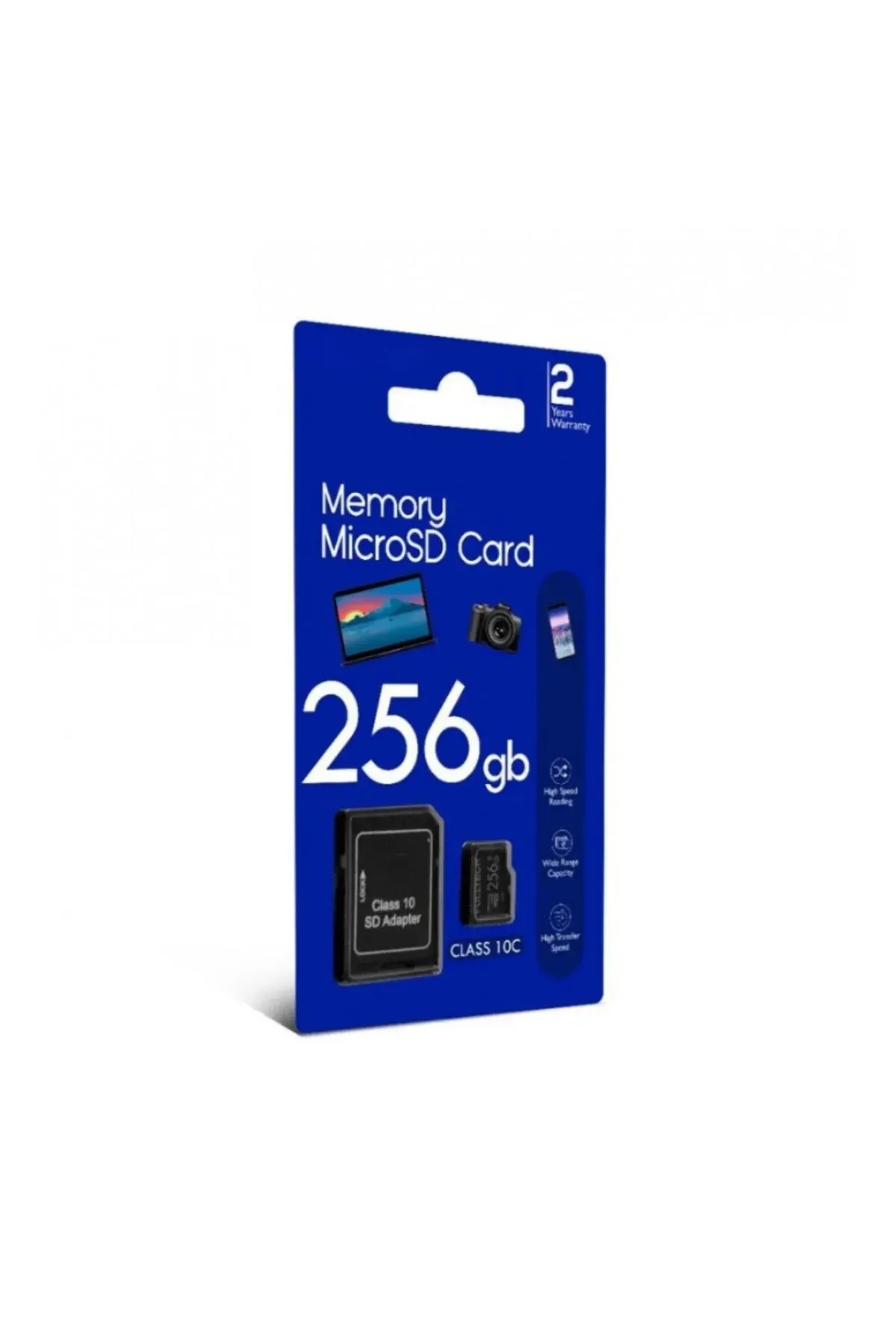 CROW'S TECH CRT 256gb Micro Sd 130 Mb/sn Siyah Hafıza Kartı Telefon Kamera Tablet