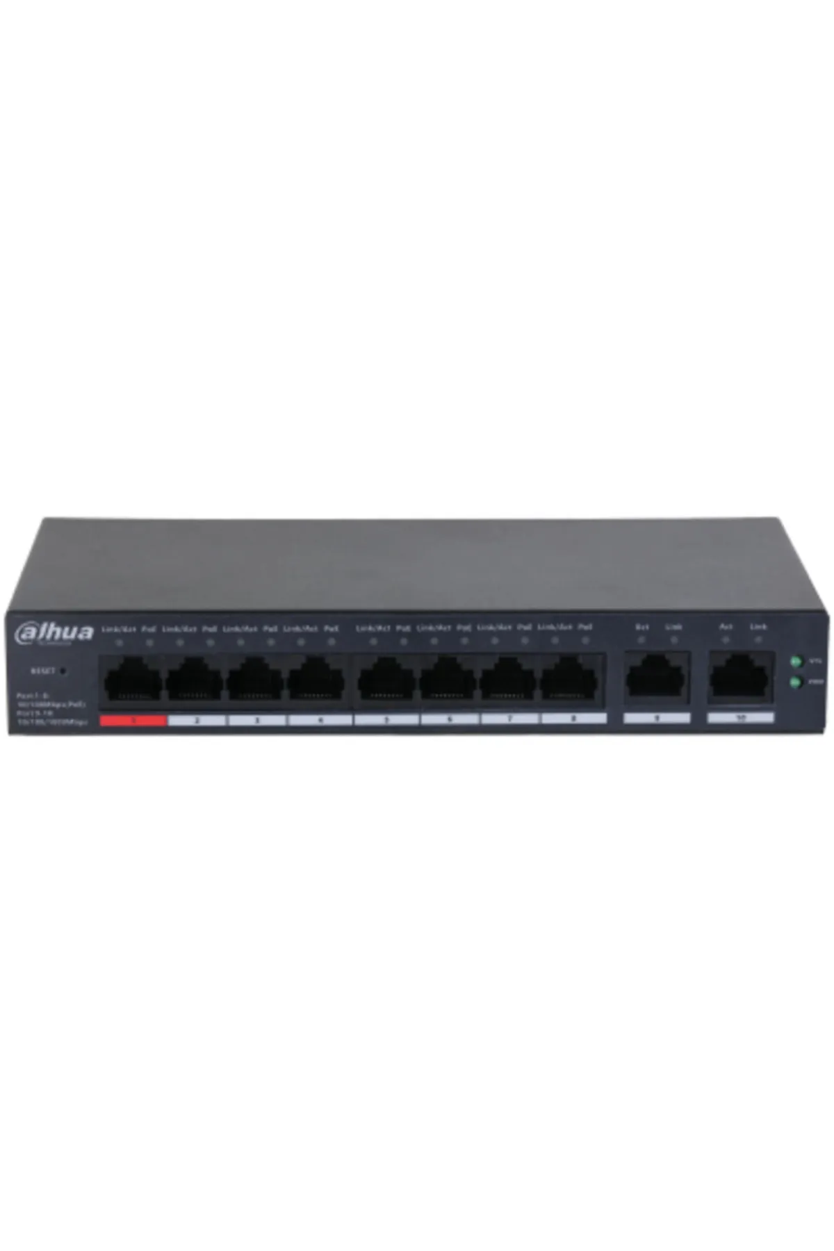 Dahua CS4010-8ET-110 8 Port 10/100 Mbps Yönetilebilir PoE Switch