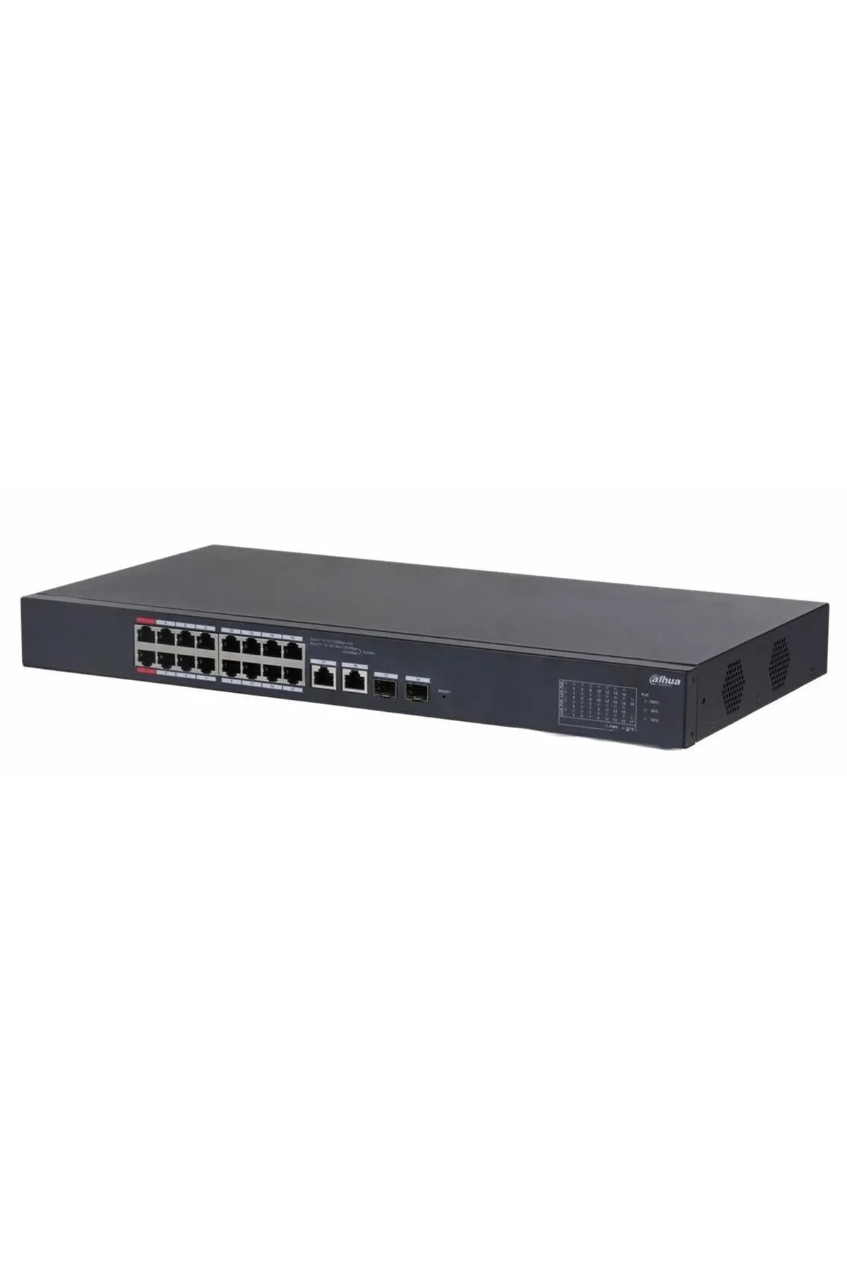 Dahua CS4218-16ET-135 16PORT 10/100/1000MB Yönetilebilir GB PoE SWİTCH