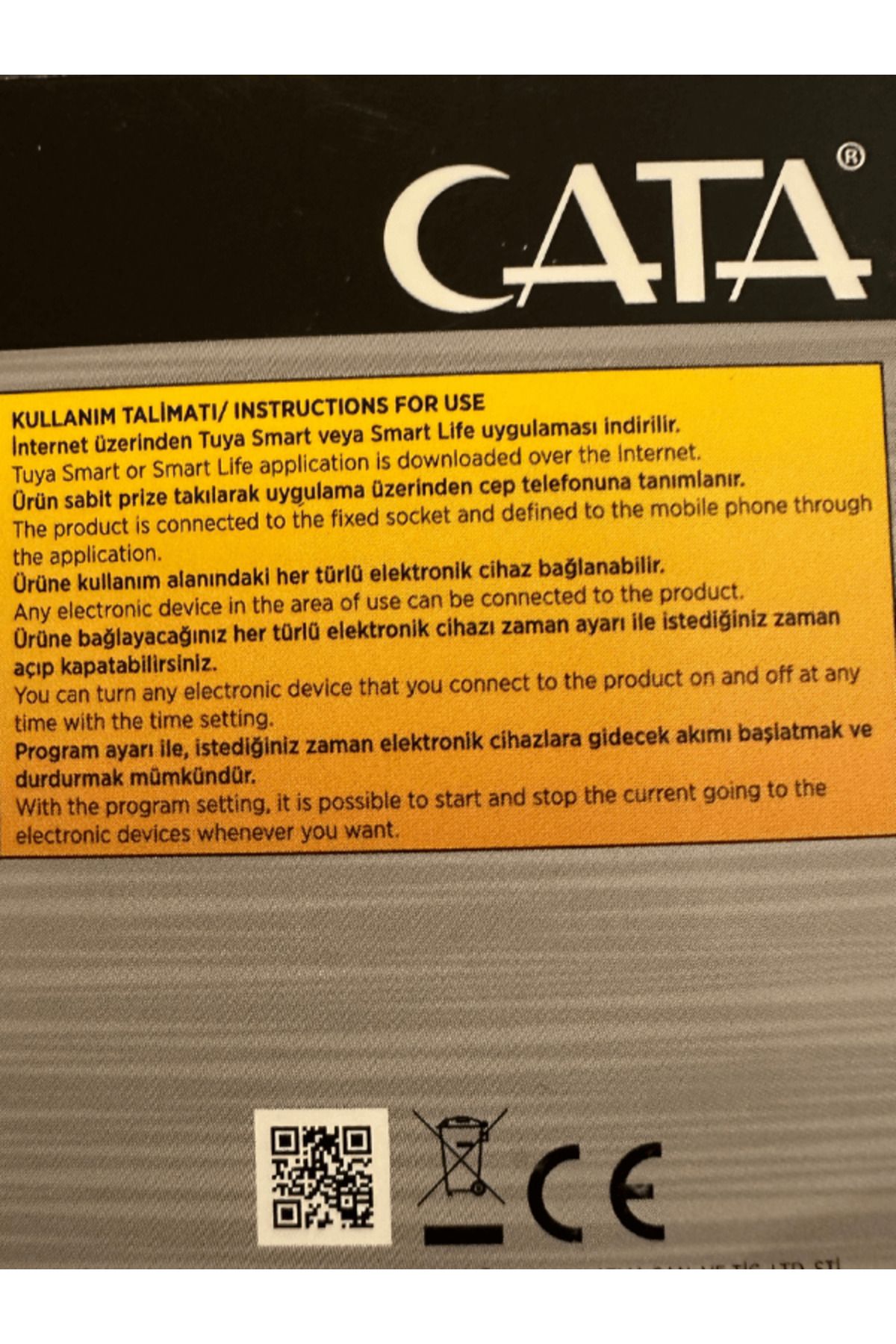 Cata CT-4010 Wifi Üzerinden Kontrol Edilebilen Akıllı Priz (2 Adet)