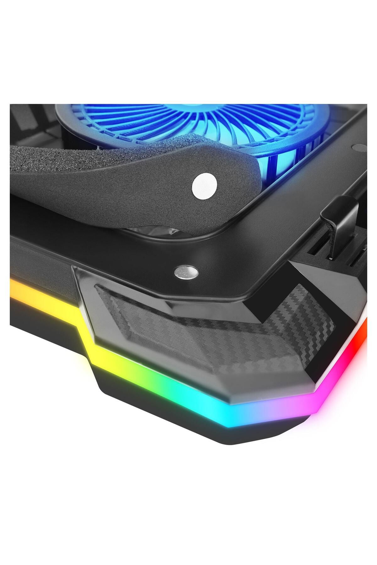 Rampage Cyclone S49 RGB Fanlı 14"-19'' LED Ekranlı Notebook Soğutucu