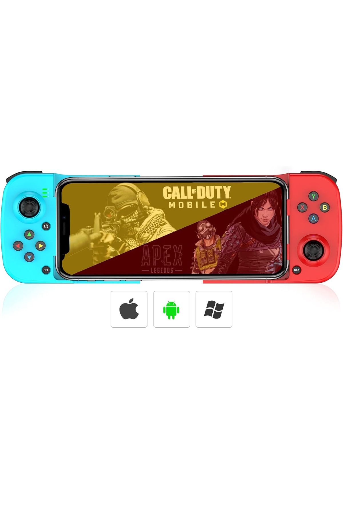 SONREİR D3 Mobil Oyun Kontrol Cihazı Gamepad iPhone iOS Android Tablet iPad PC için Oyun Kolu Konsolu Uyumlu