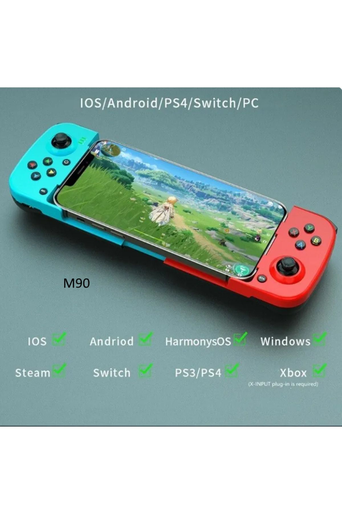 M90 D3 Telefon Switch Dönüştürücü Bluetooth Oyun Kolu Gamepad