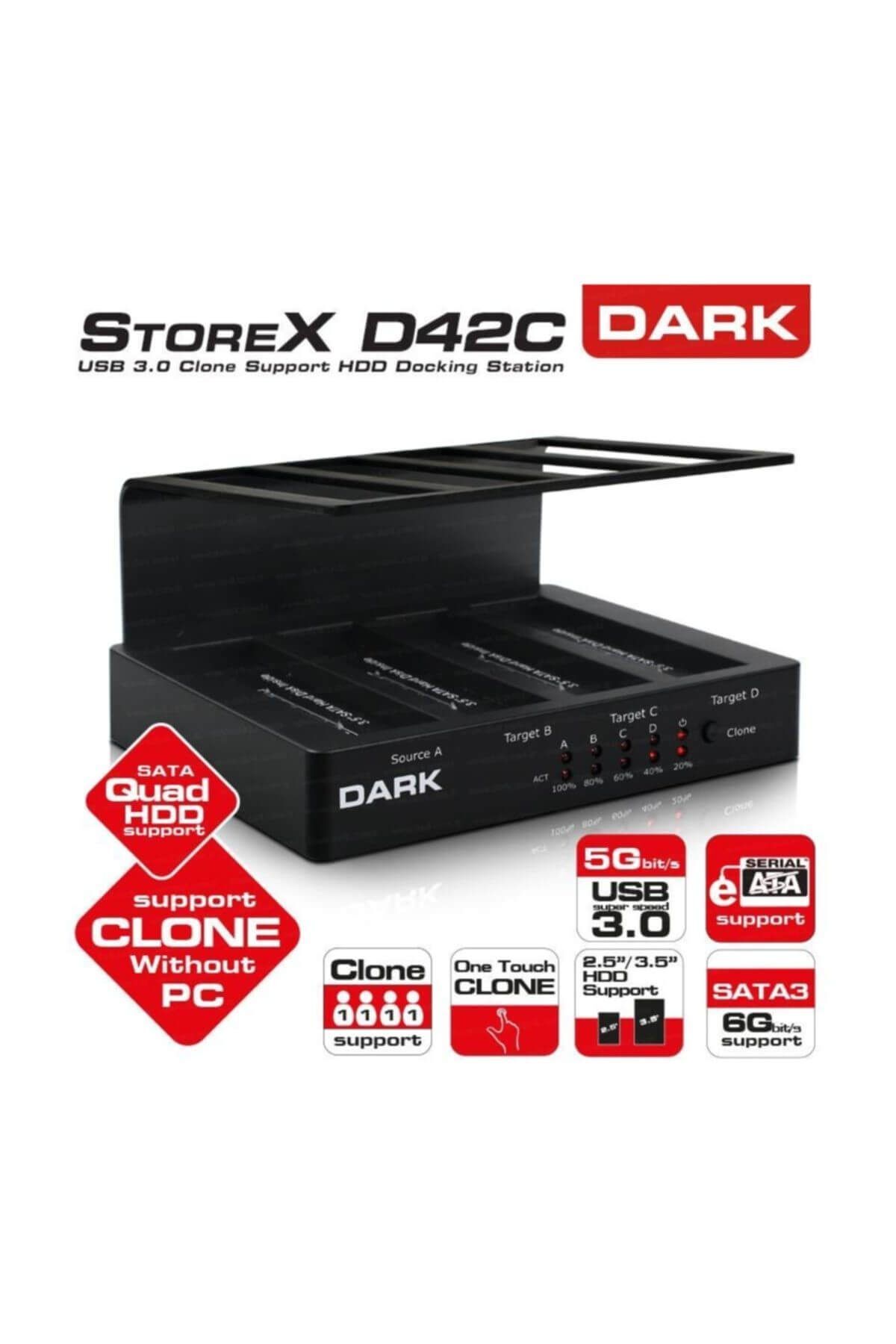 Dark D42C USB3.0 Offline Clone 4lü Disk İstasyonu DK-AC-DSD42C