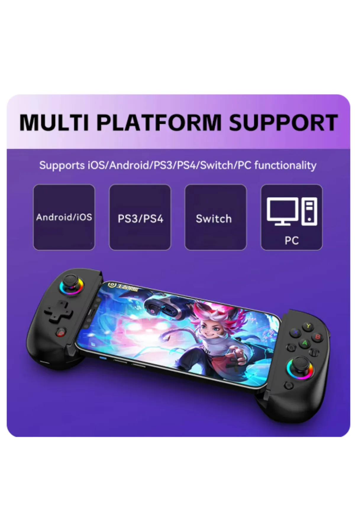 Ozmik D8 kablosuz teleskopik oyun denetleyicisi Bluetooth uyumlu Android IPhone Gamepad için 5.2