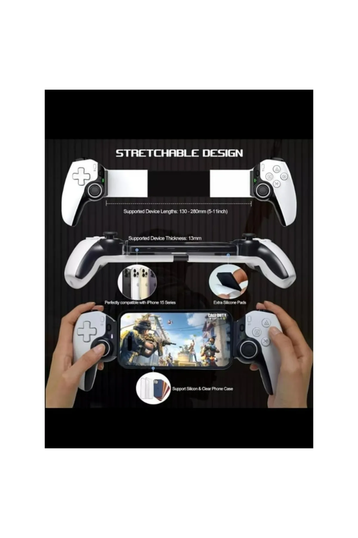 Ozmik D9 GamePad Oyun konsolu Controller for Switch iOS Android Controller Support Cloud Gaming Uyumlu