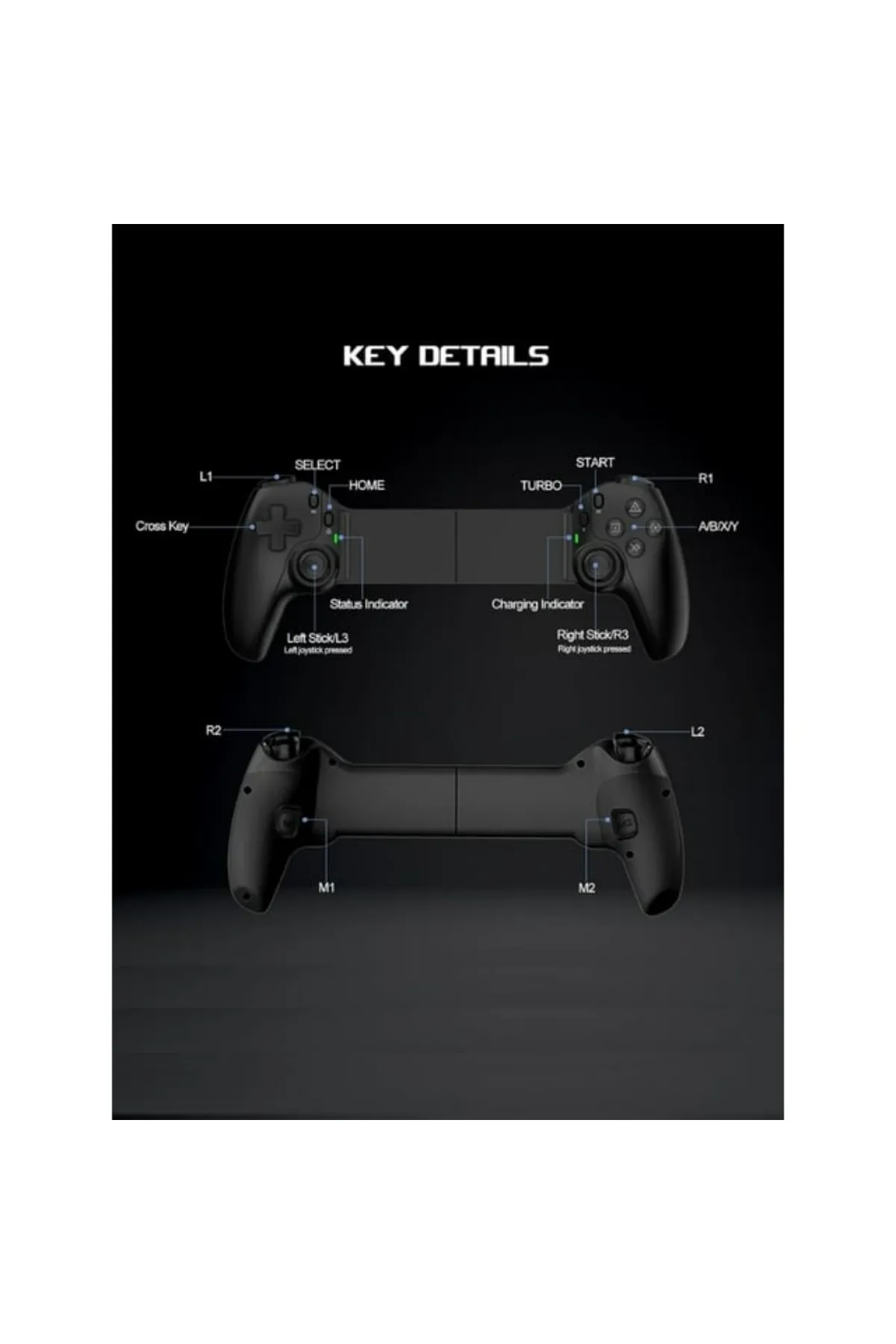 Ozmik D9 GamePad Oyun konsolu Controller for Switch iOS Android Controller Support Cloud Gaming Uyumlu