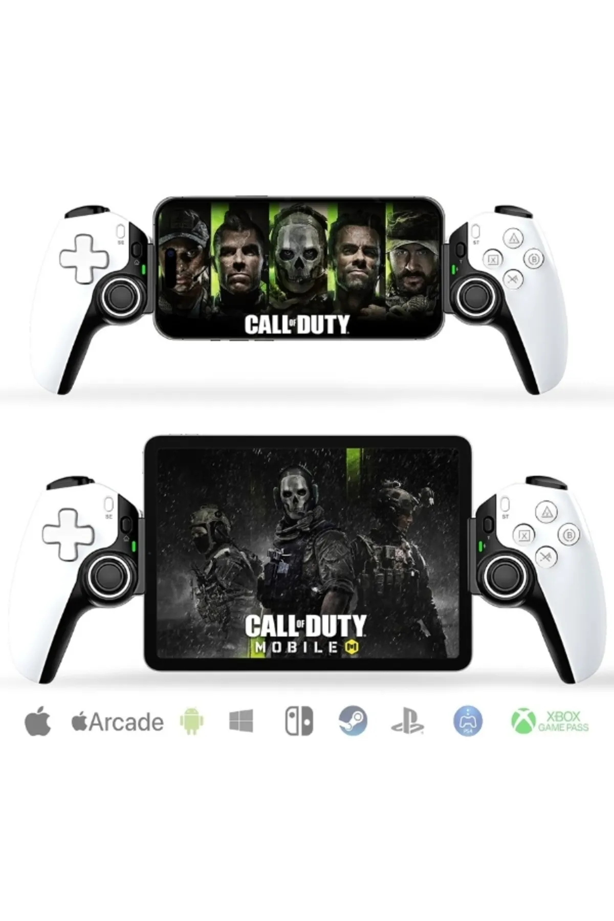 SONREİR D9 iPhone/iPad/Android/Tablet/Switch/PS4/PC için Kablosuz Bluetooth Oyun Kontrol Cihazı GamePad