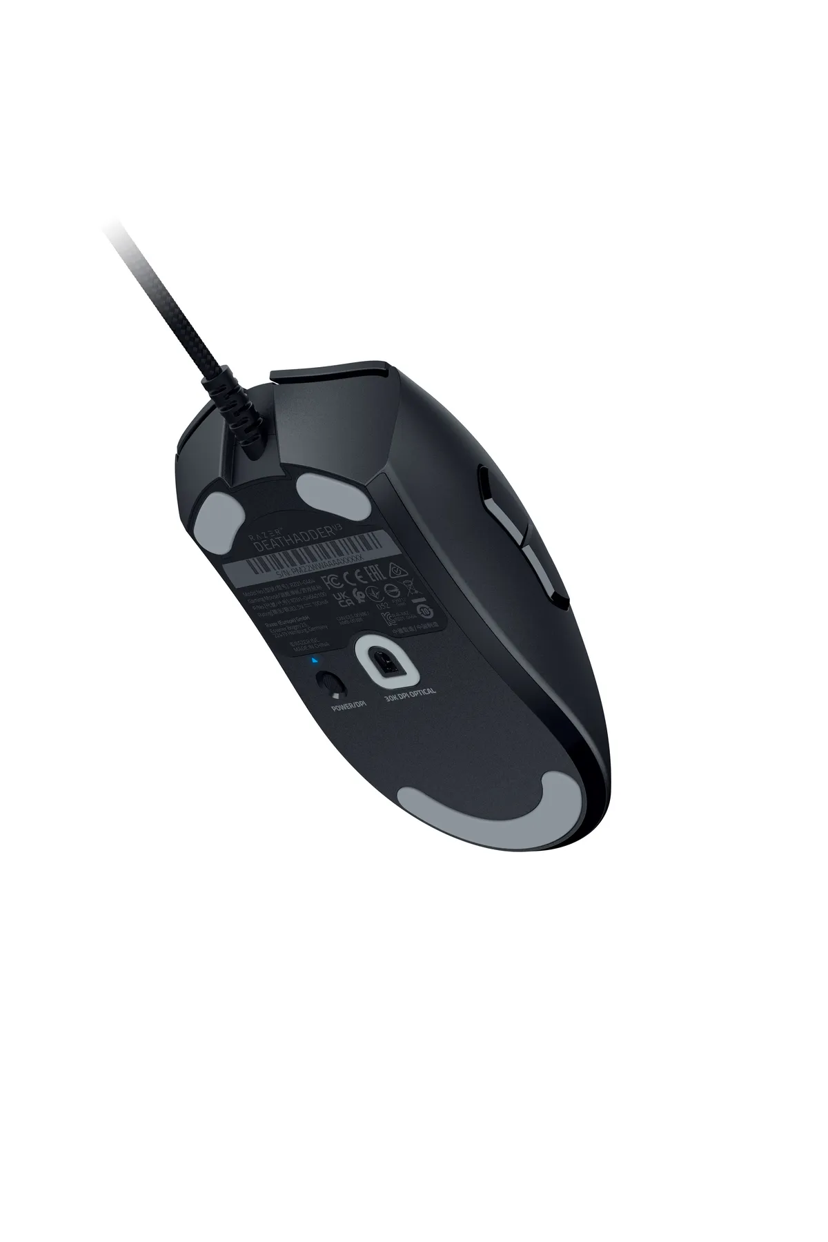 Razer DeathAdder V3 Wired Gaming Mouse: 59g Ultra Lightweight - Focus Pro 30K DPI, 6  Buttons