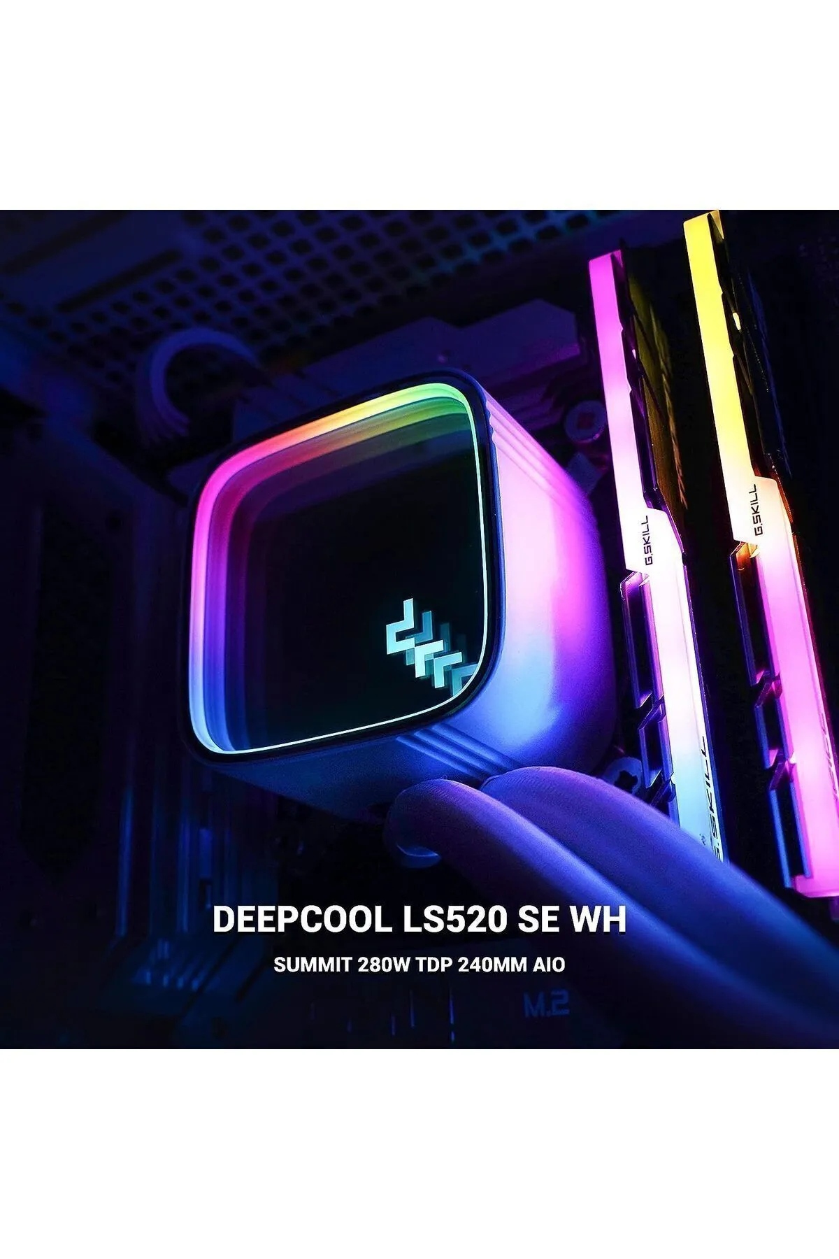 Deep Cool DeepCool LS520 SE WH 240 mm Intel(1700p)-AMD Uyumlu Beyaz Sıvı Soğutucu