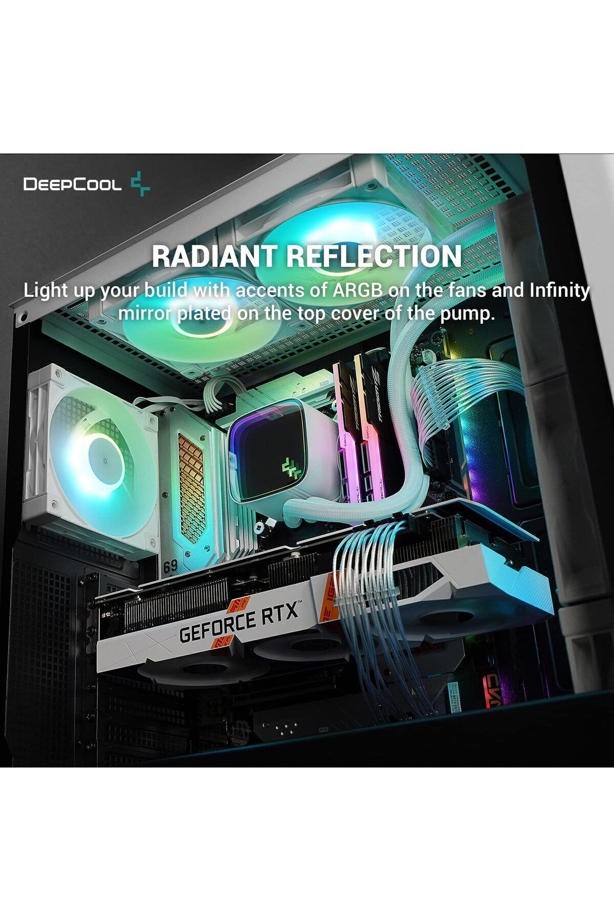 Deep Cool DeepCool LS520 SE WH 240 mm Intel(1700p)-AMD Uyumlu Beyaz Sıvı Soğutucu