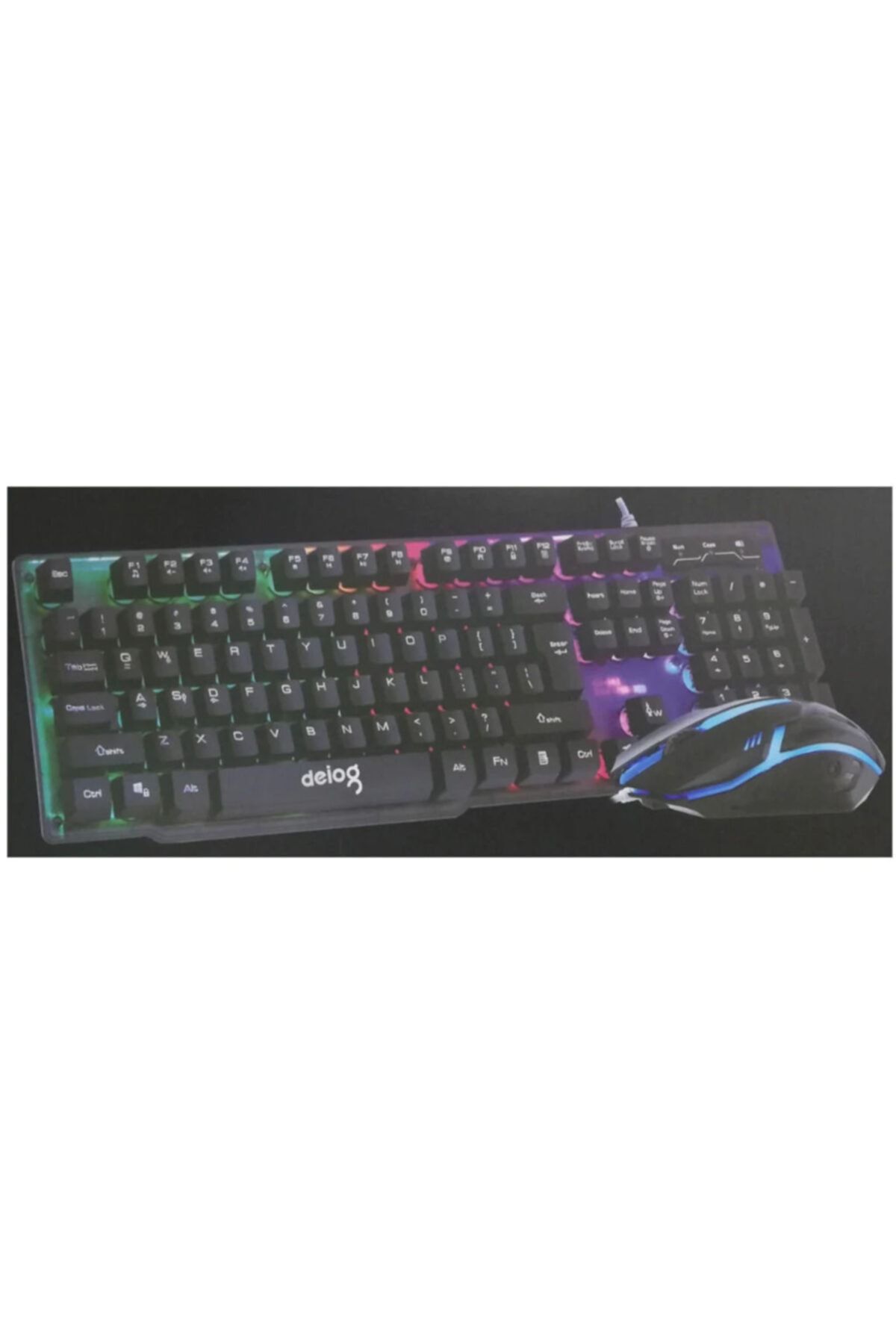 Deiog Marka Deıog Dy-t302 Led Mekanik Hisli Gaming Klavye & Mouse Seti