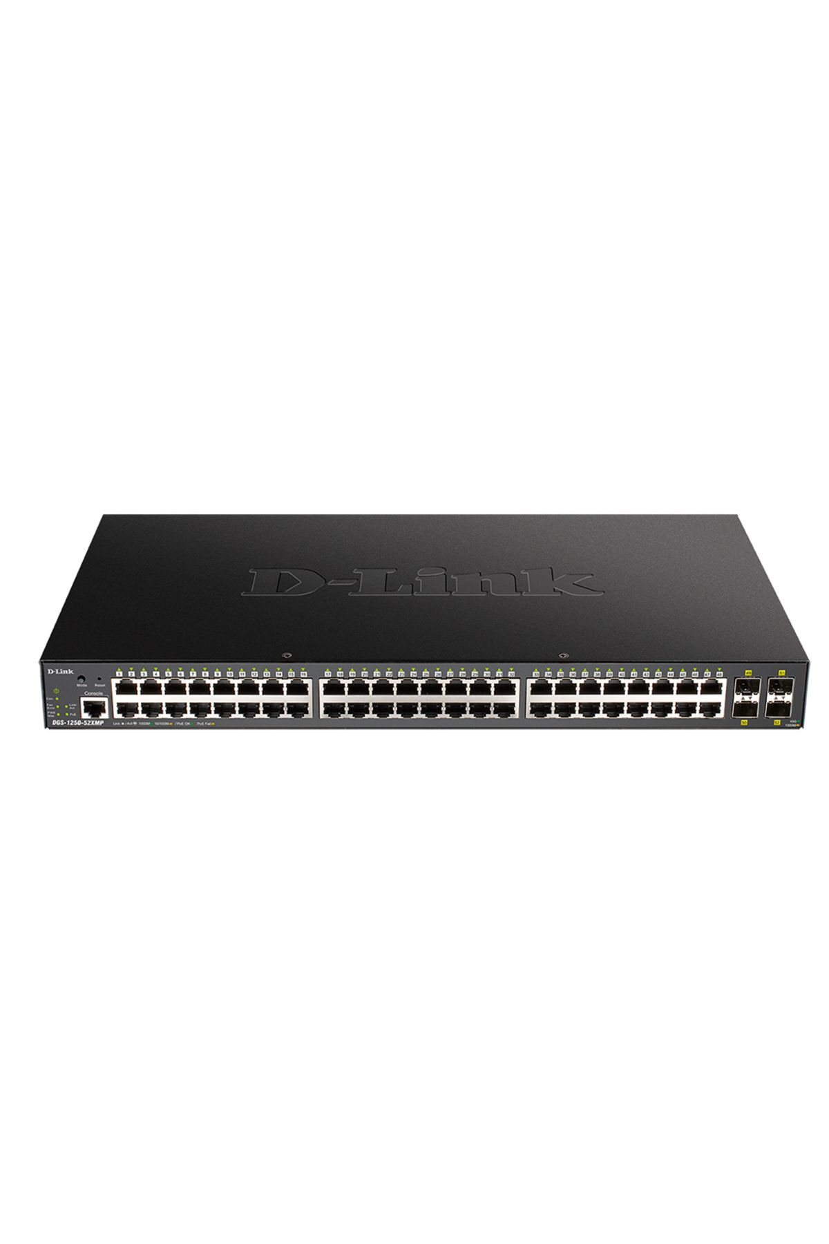 D-Link Dgs-1250-52xmp 48 Port 10/100/1000 Mbps Poe + 4 Port 10g Sfp+ L2 Yönetilen Switch