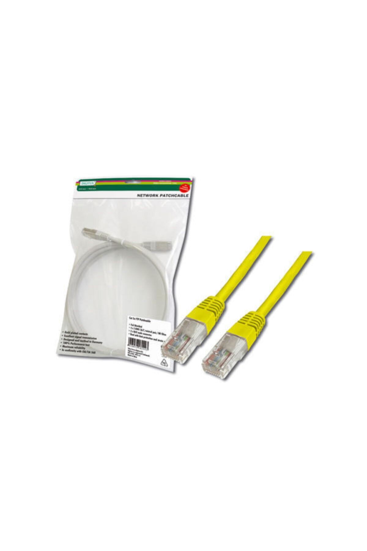 Assmann Dıgıtus Dk-1511-050/y 5 Mt Cat5e Awg26/7 U/utp Sarı Patch Cord Ka