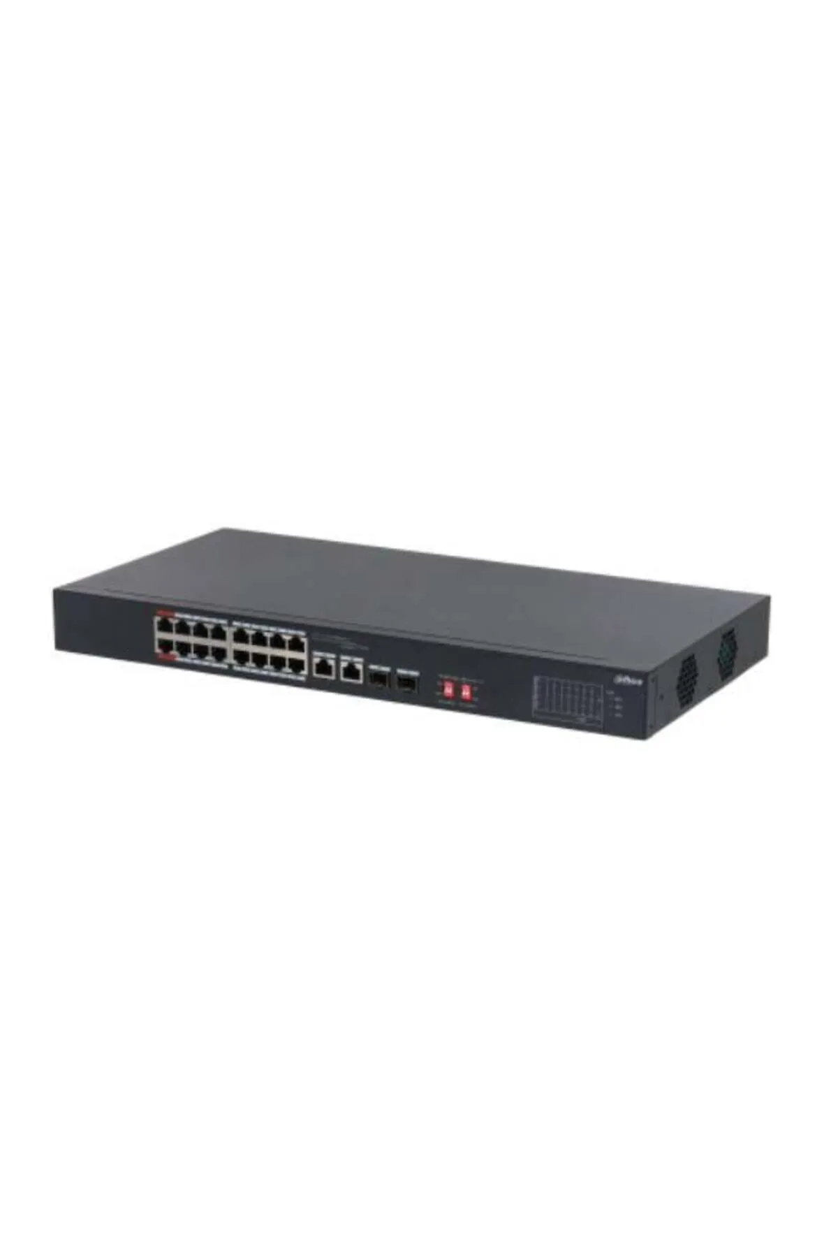 Dahua Dh-s3218-16et-135 16 Port 16xfe-2xge-2xge/sfp 135w Yönetilemez Poe Switch