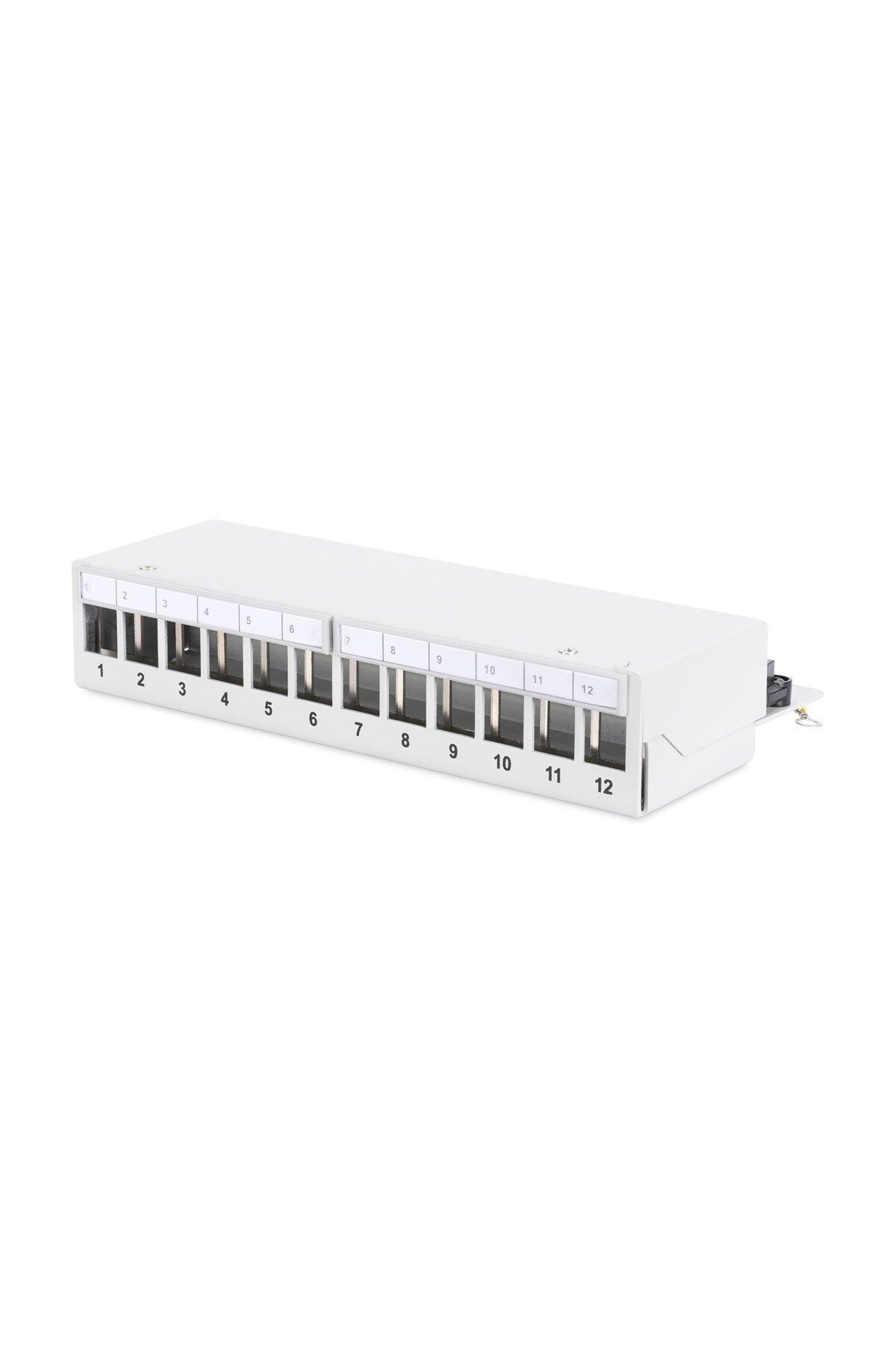 Genel Markalar Digitus 12 Port Modüler Masaüstü Tip Patch Panel, Zırhlı (Shielded), Lsa, Ral 7035, Açık Gri Renk