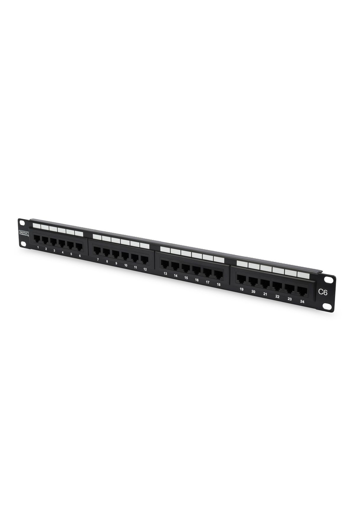 Genel Markalar Digitus 19&quot; 24 Port Cat-6 Utp Patch Panel, 8p8c, 50 Μ (MİKRON), Altın Kontak, Lsa, 1u, Zırhsız