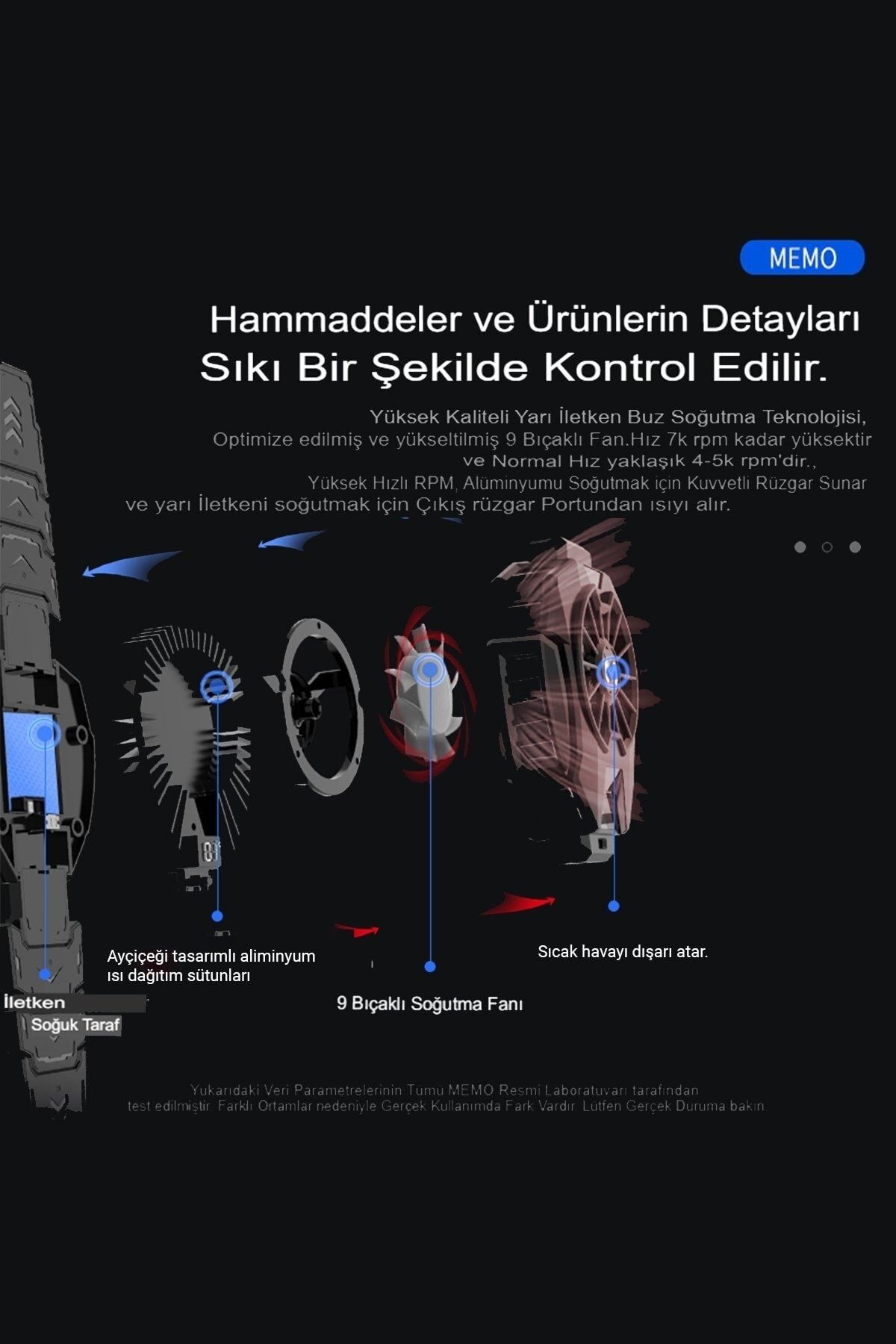 derinavm Dl05 Radyatör Telefon Soğutucu Fan